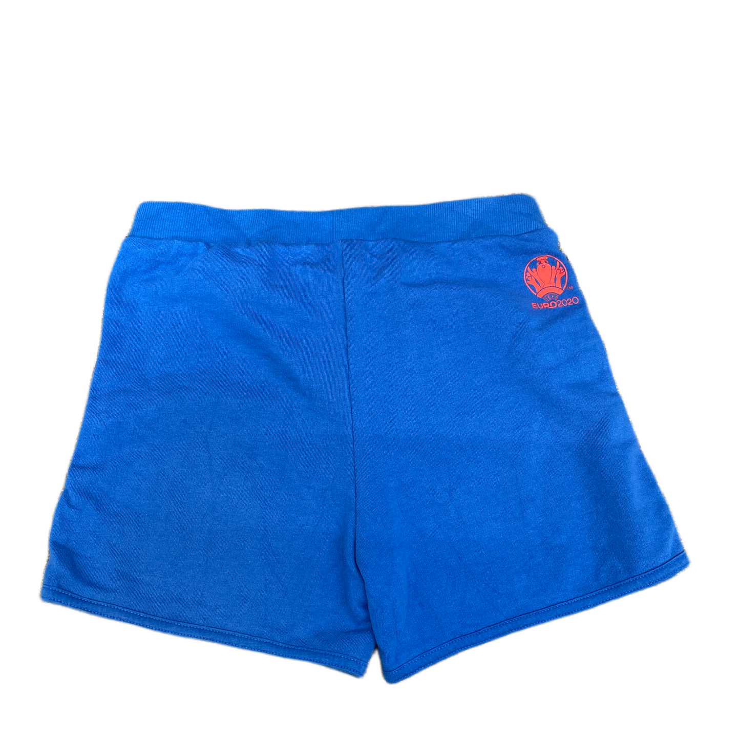 Running Sprinter Shorts Womens M 26" Waist Blue Athletic Gym Workout Dolphin Hem