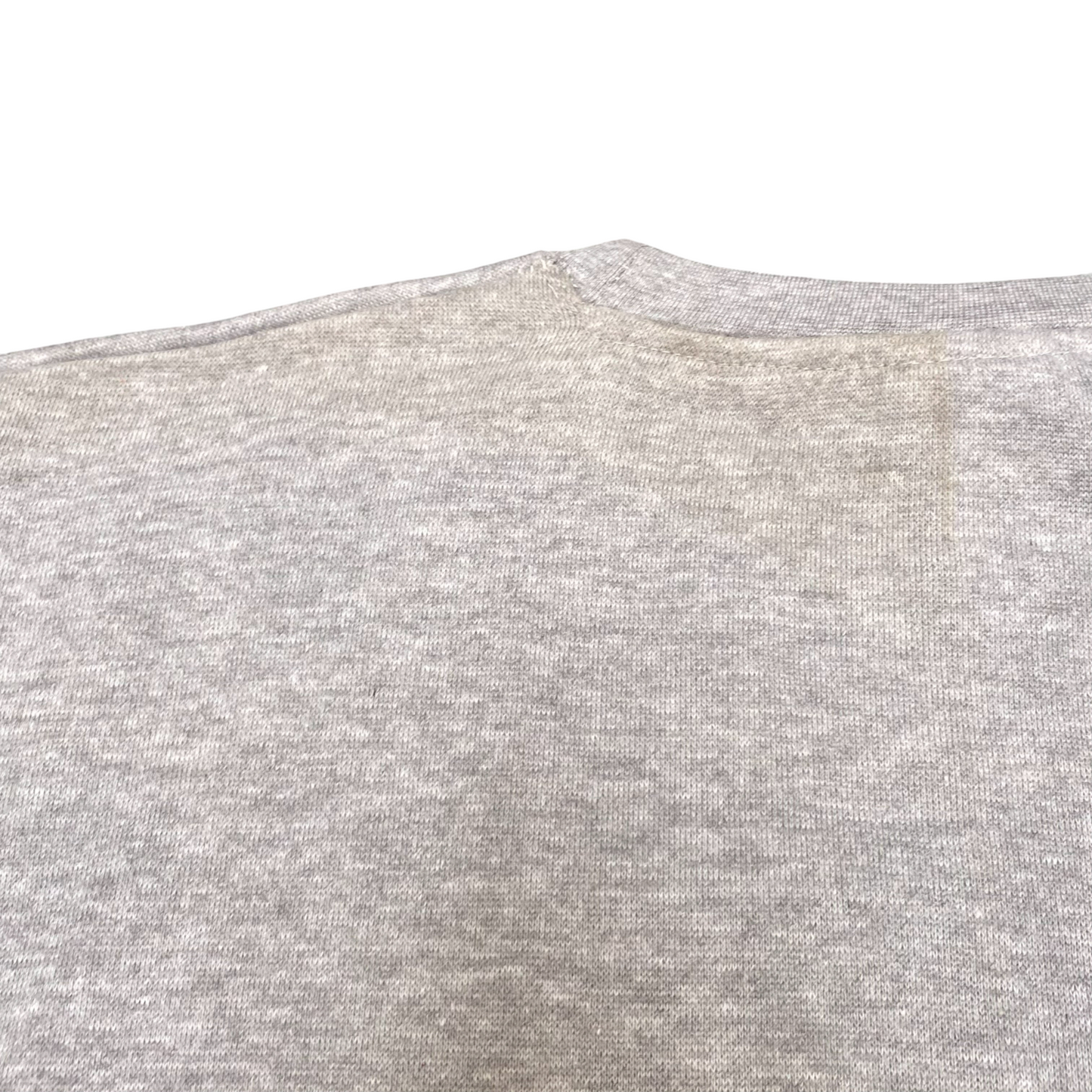 Nike Reworked Sweatshirt Mens M Grey Embroidered Spellout Logo Long Sleeve