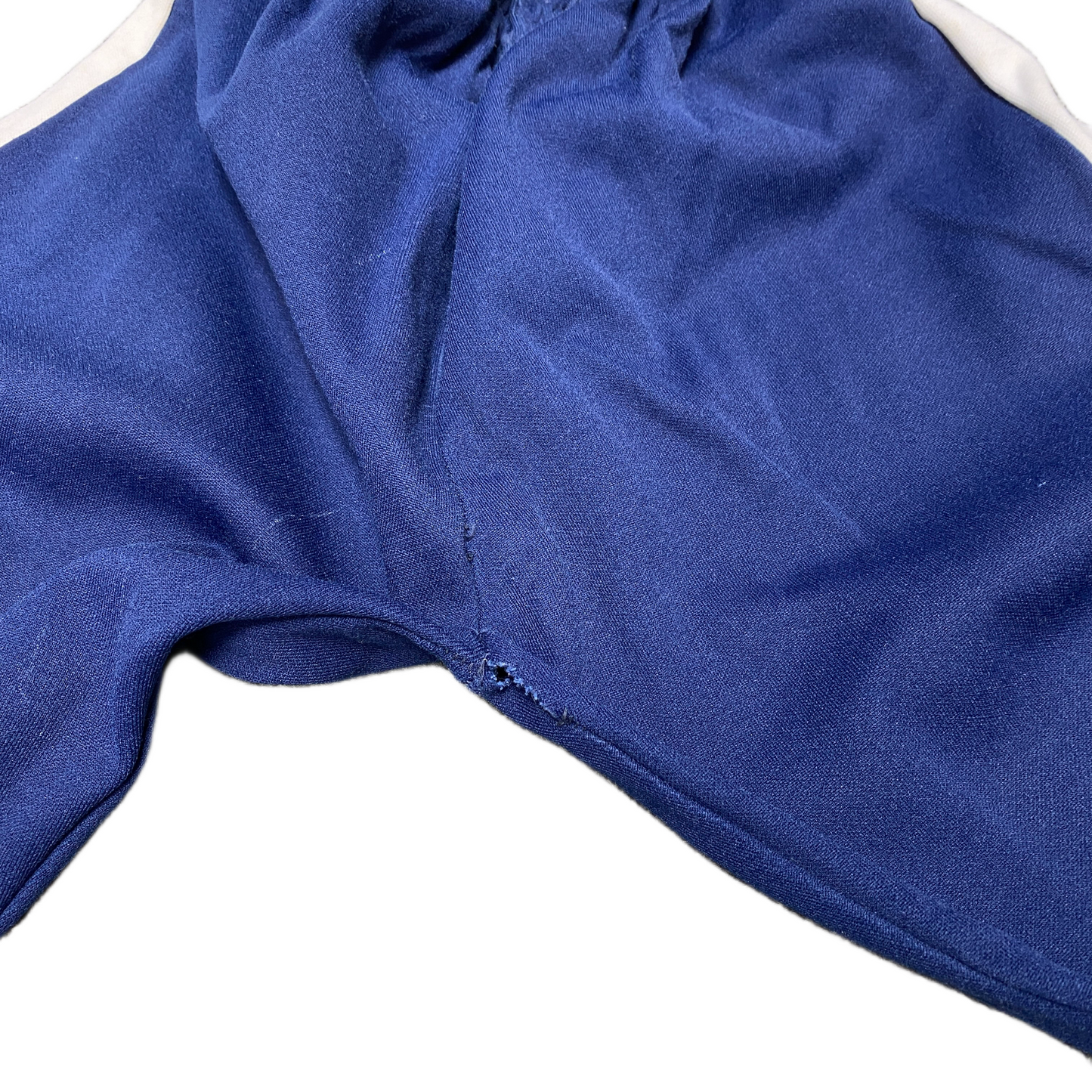 Joggers Fits as Womens 20" Waist Blue White Stretch Ankle Zip High Waist Trouser