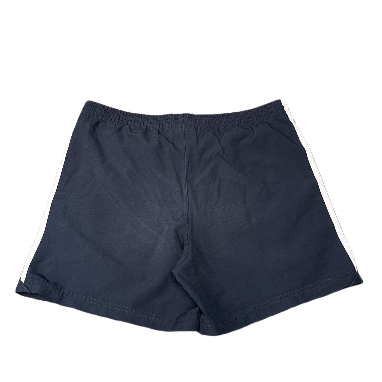 Adidas Swim Board Shorts Mens XL 35" Waist Navy 3 Stripes Water Polo Drawstring