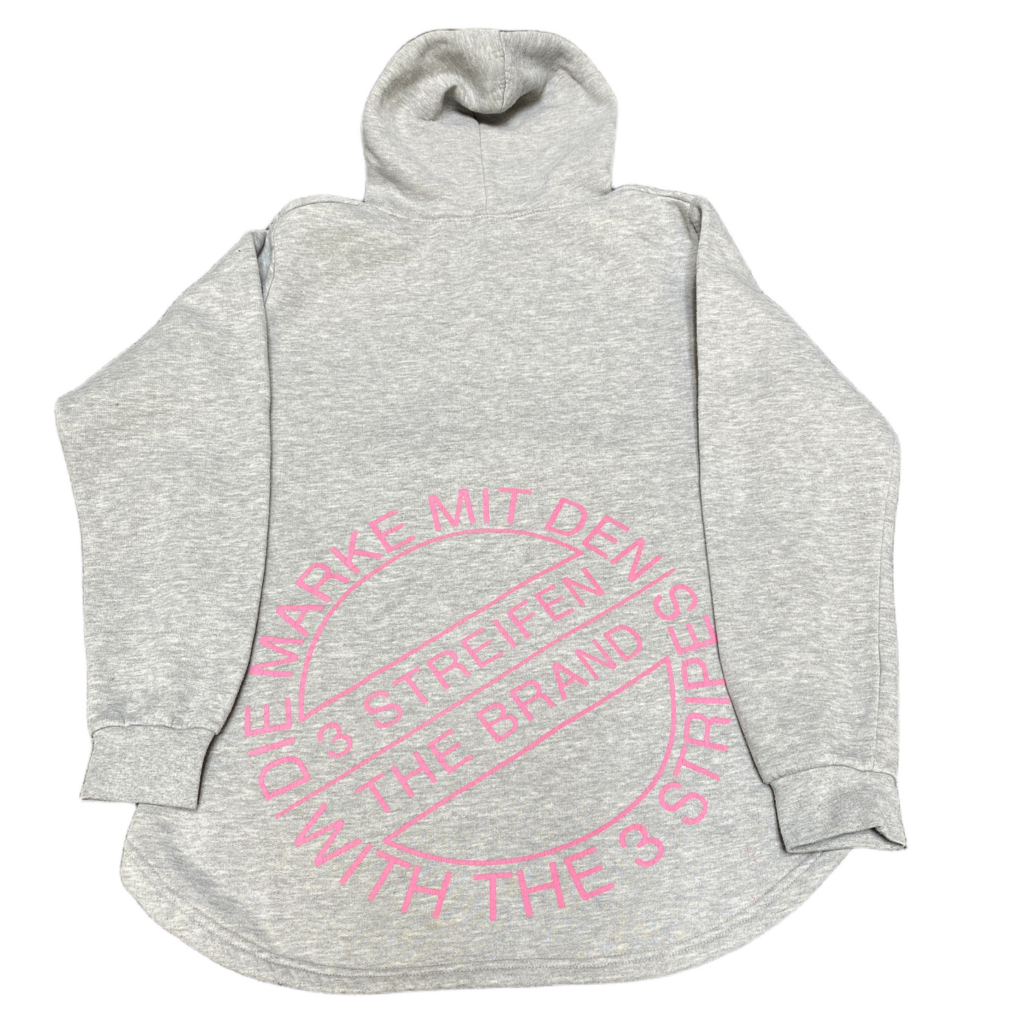 Adidas Originals Hoodie Womens XL Grey Heather Fleece Lined Long Sleeve Pullover