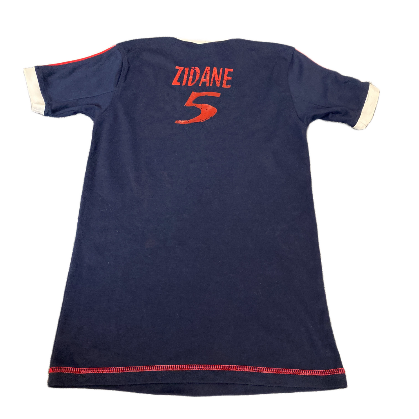 Les Bleus France National Football Team Zidane 5 Hard Fire T-Shirt Boys XS Navy