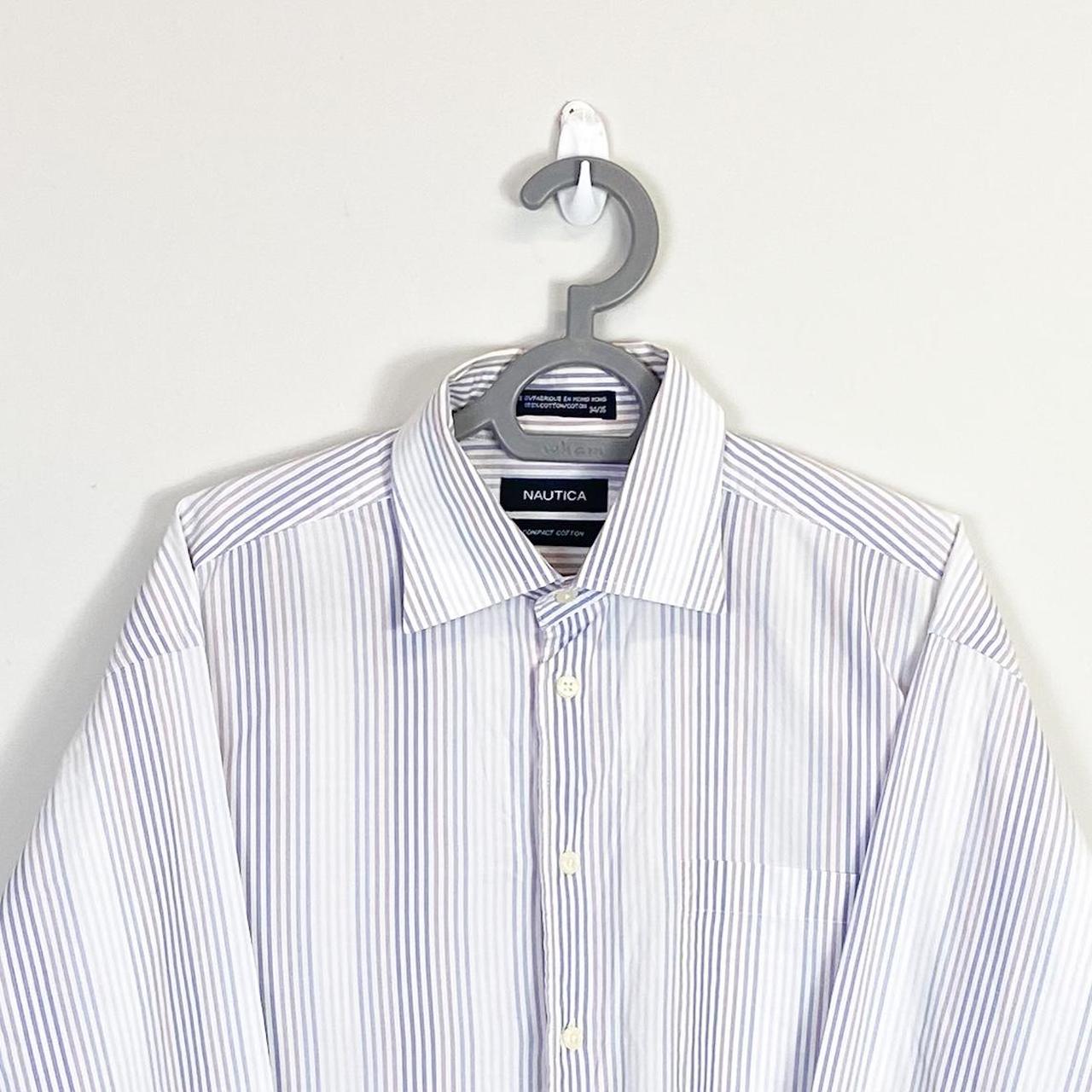 Nautica Shirt Mens Large Multi Stripes Collared Button Down