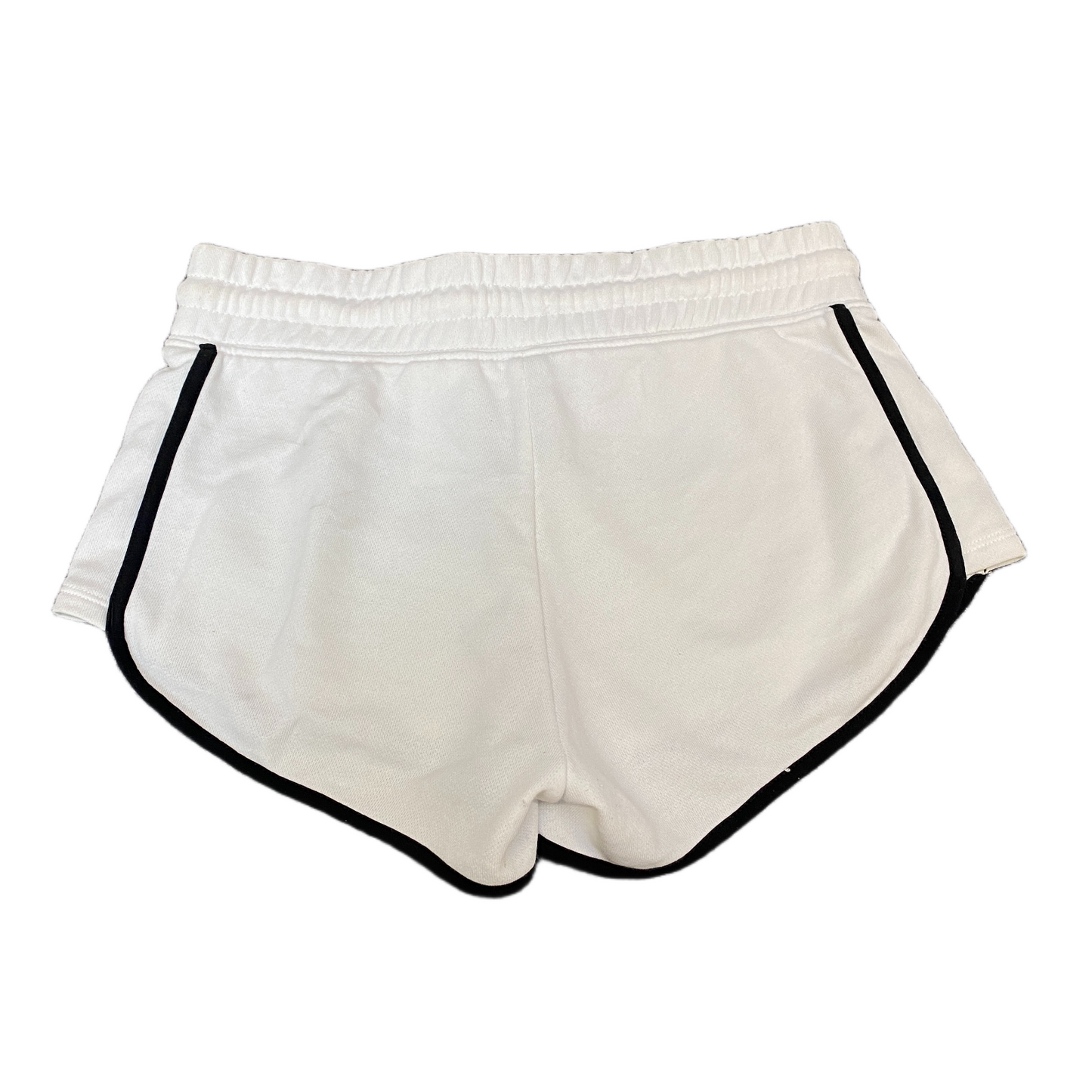Running Sprinter Shorts Womens XS 26" Waist White Athletic Workout Dolphin Hem