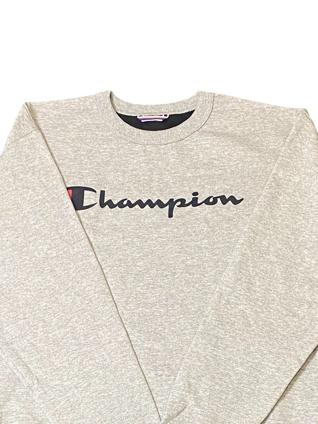 Champion Authentic Sweatshirt Men's M Grey Long Sleeve Crew Neck Athleticwear