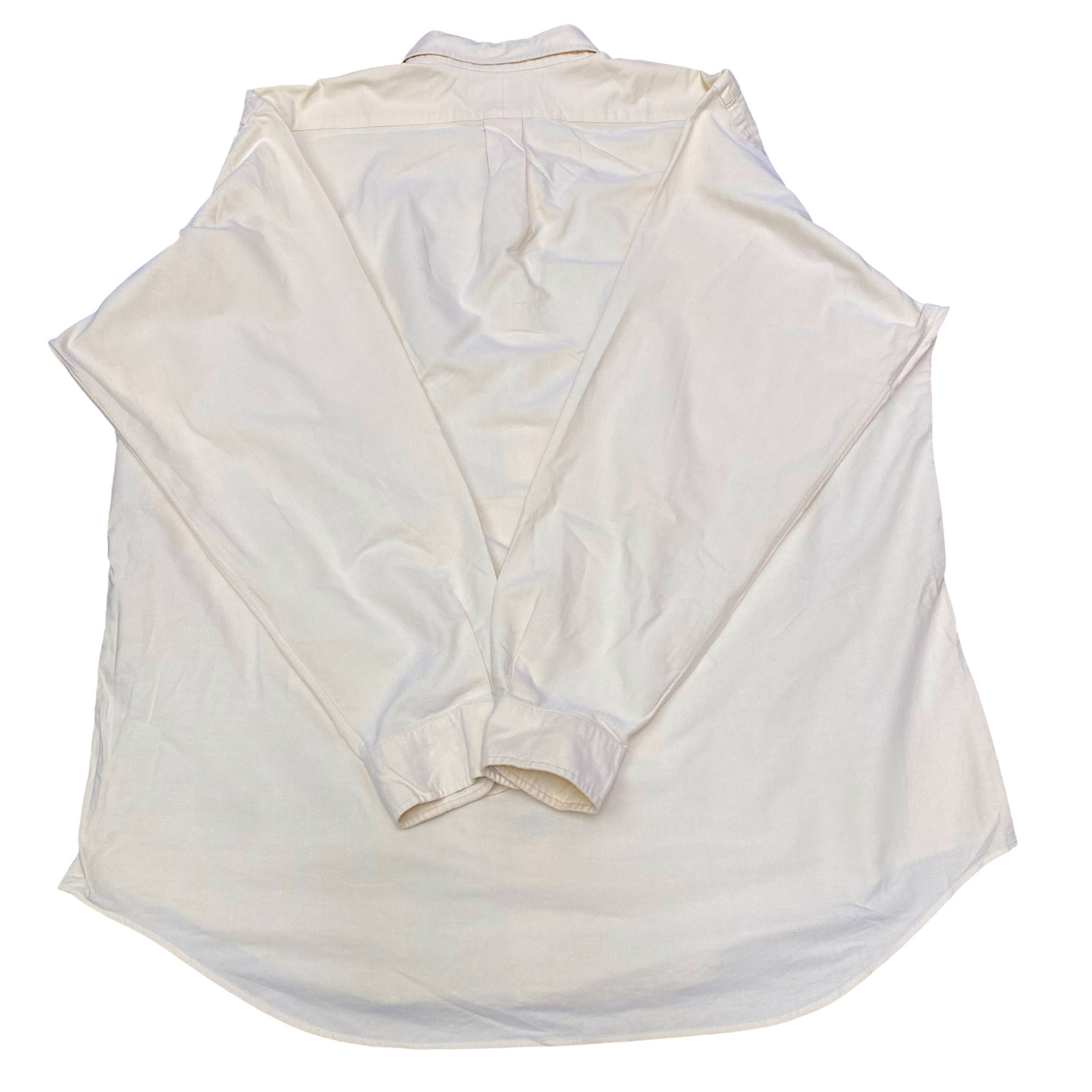 Ralph Lauren Formal Shirt Mens XL Yellow Yarmouth Long Sleeve Pony Button Down