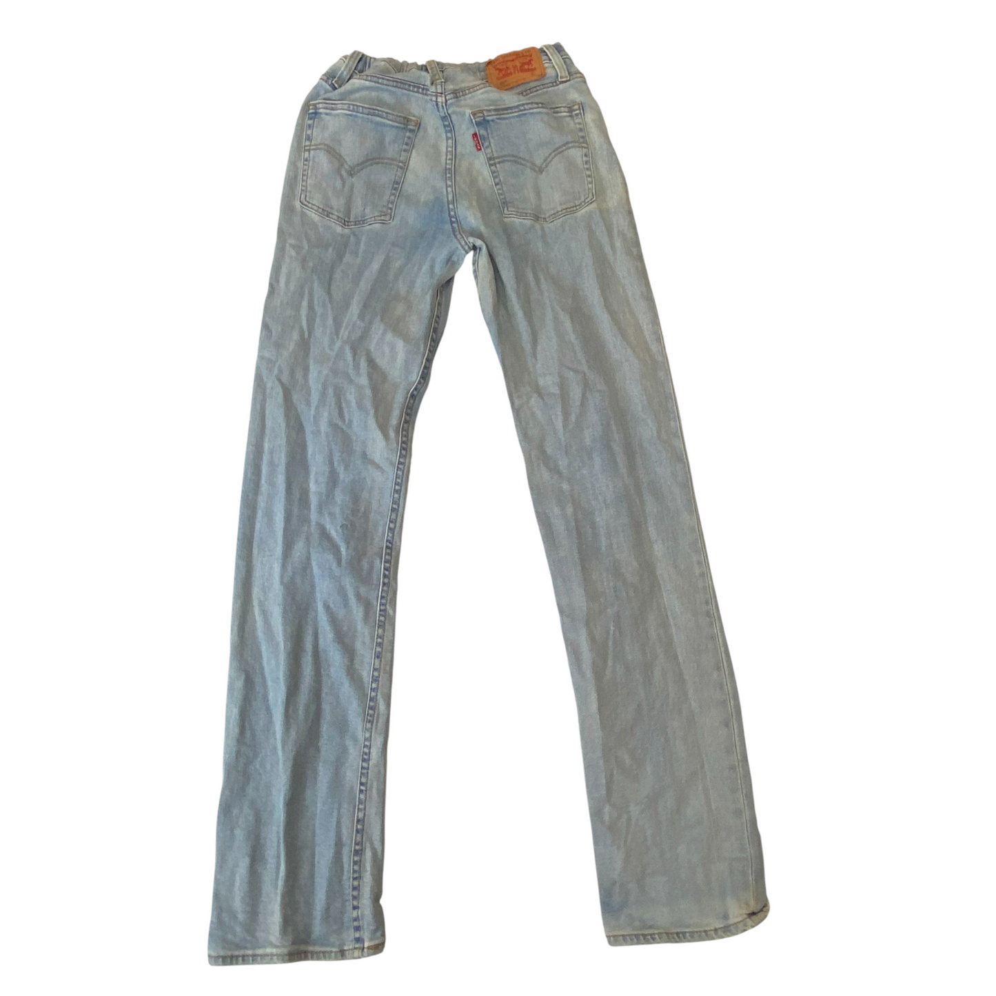 Levi's 501 Jeans Womens Small Blue Denim Slim Skinny Fit Light Wash Pockets