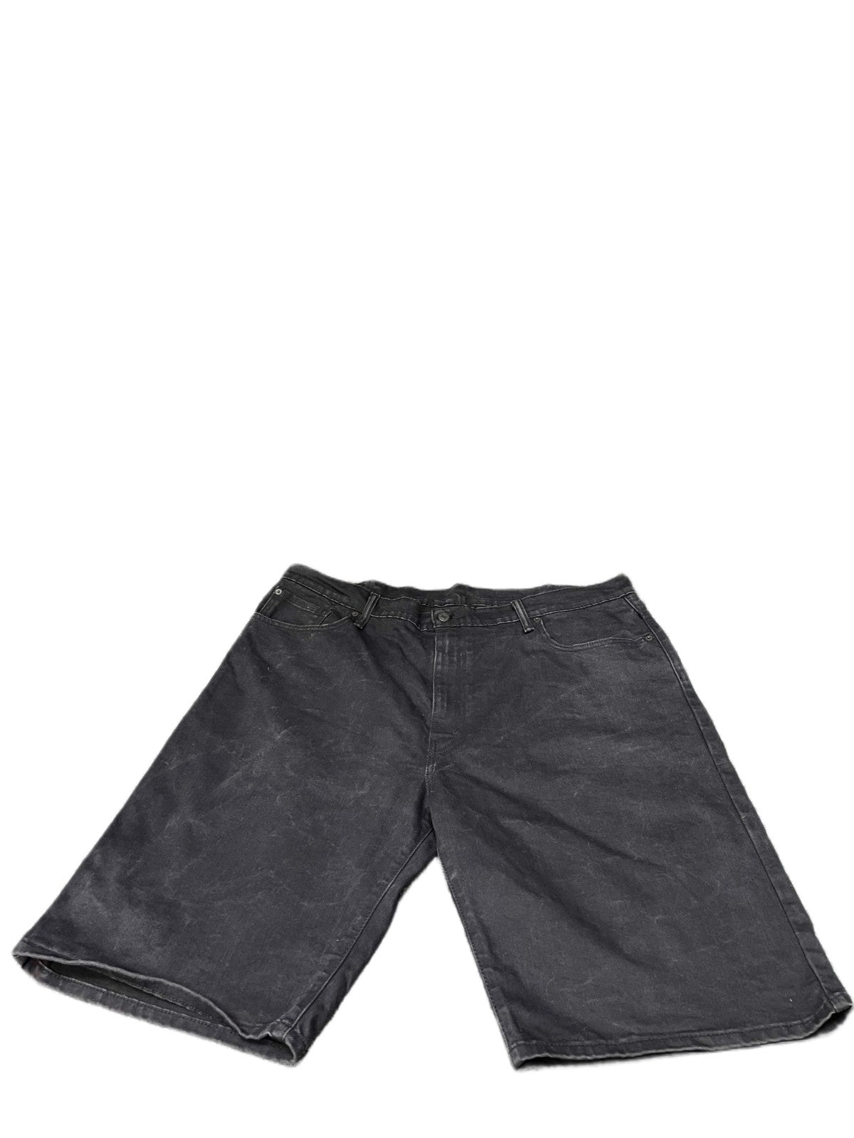 Levi's 569 Loose Straight Jorts Shorts Fits as Mens XL 43" Waist Black Denim