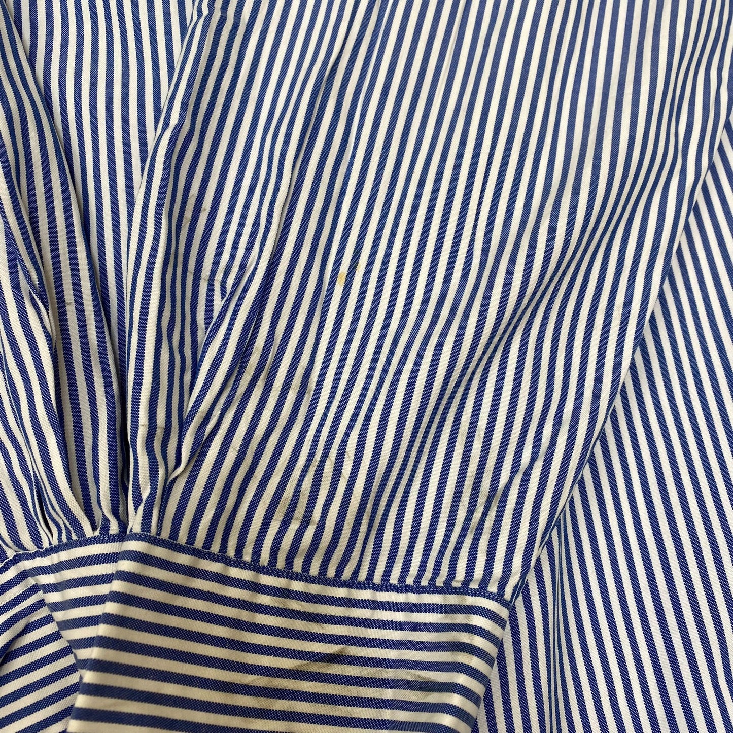 Ralph Lauren Formal Shirt Men XL Blue White Striped Long Sleeve Logo Button Down