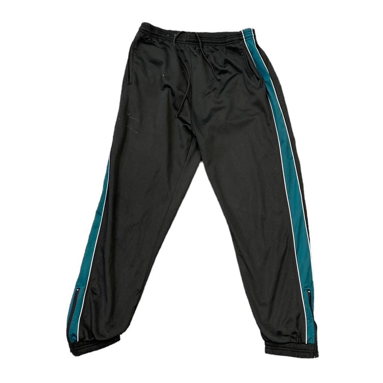 Joggers Black and Green Men’s S Cuffed Bottoms