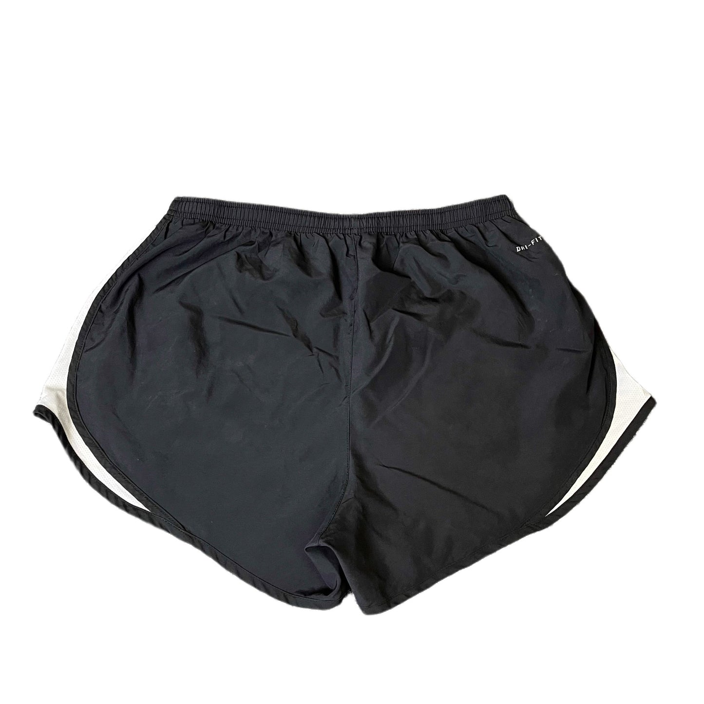 Nike Running Sprinter Shorts Womens Medium 29" Waist Black Workout Dolphin Hem