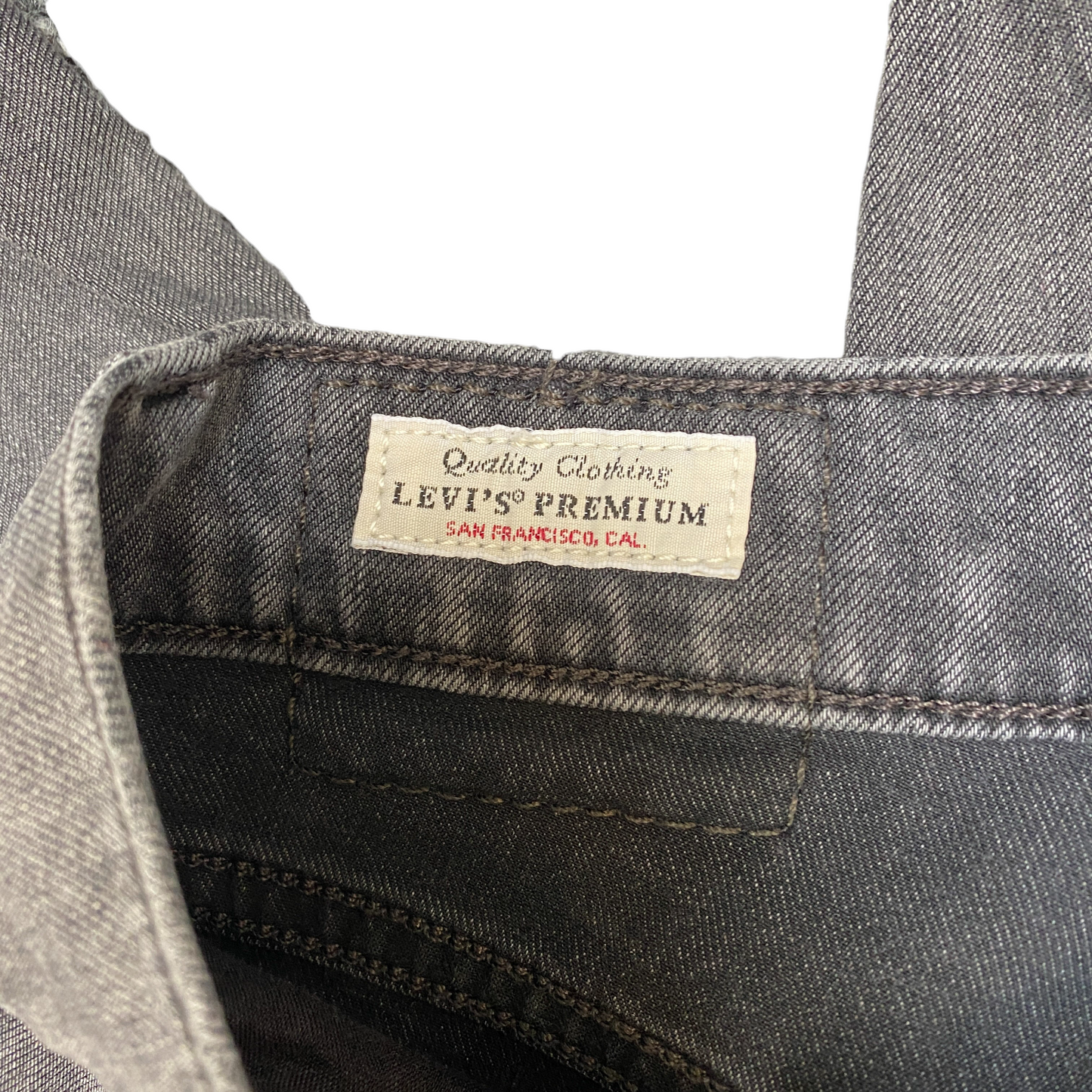 Levi's Jeans Womens 24" Waist Grey Premium Medium Wash Mile High Rise Skinny Leg