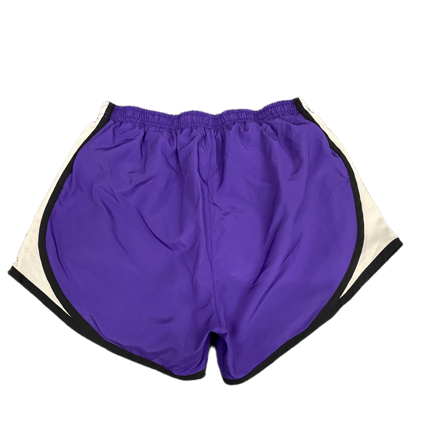 Cadence Shorts Womens S 24" Waist Purple White Mesh Panel Gym Workout Drawstring