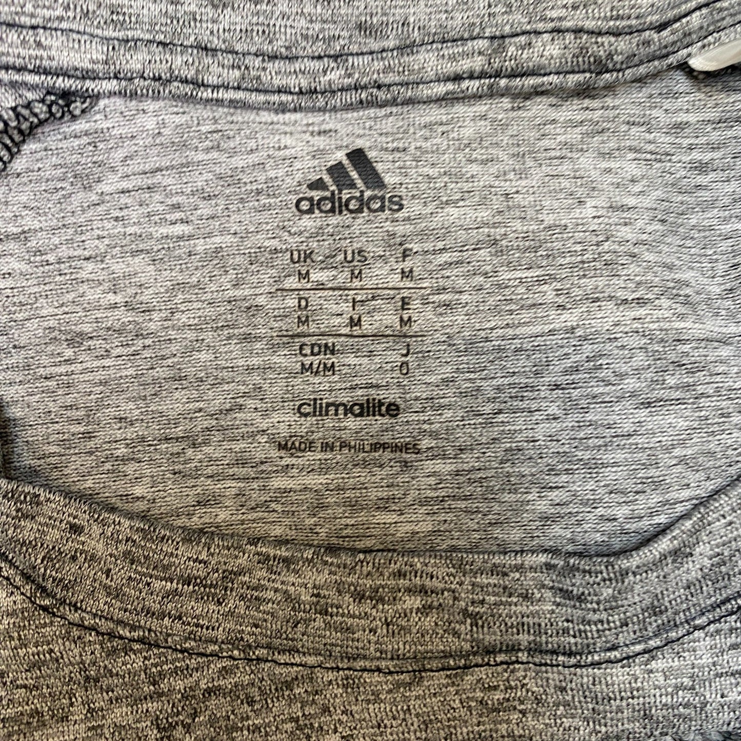 Adidas Climalite T-Shirt Womens M Grey Heather Short Sleeve Pullover Summer Tee