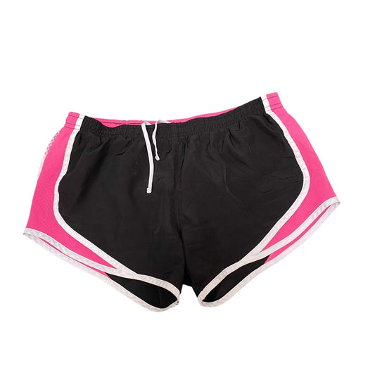 Arizona Sprinter Shorts Womens Small Black Pink Gym Training Elastic Waist