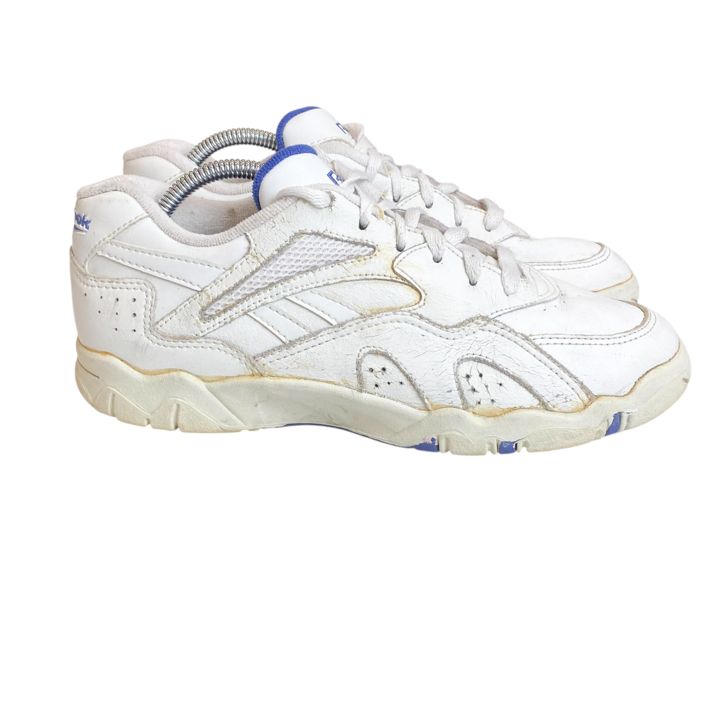 Reebok Aerobics Casual Running Low Sneakers Women's UK 7 White Synthetic Lace Up