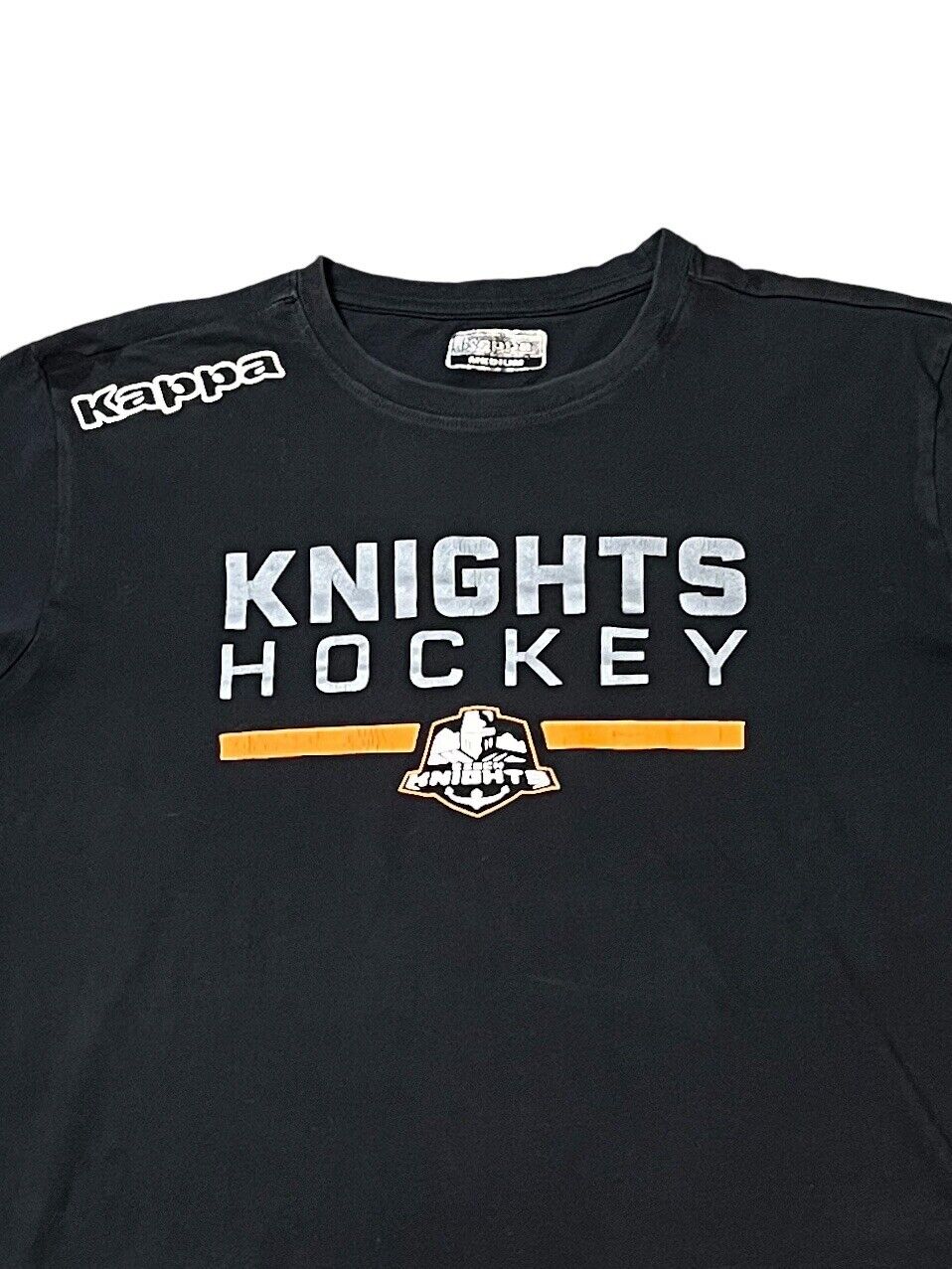 Kappa Knights Hockey T-Shirt Black Mens M Logo