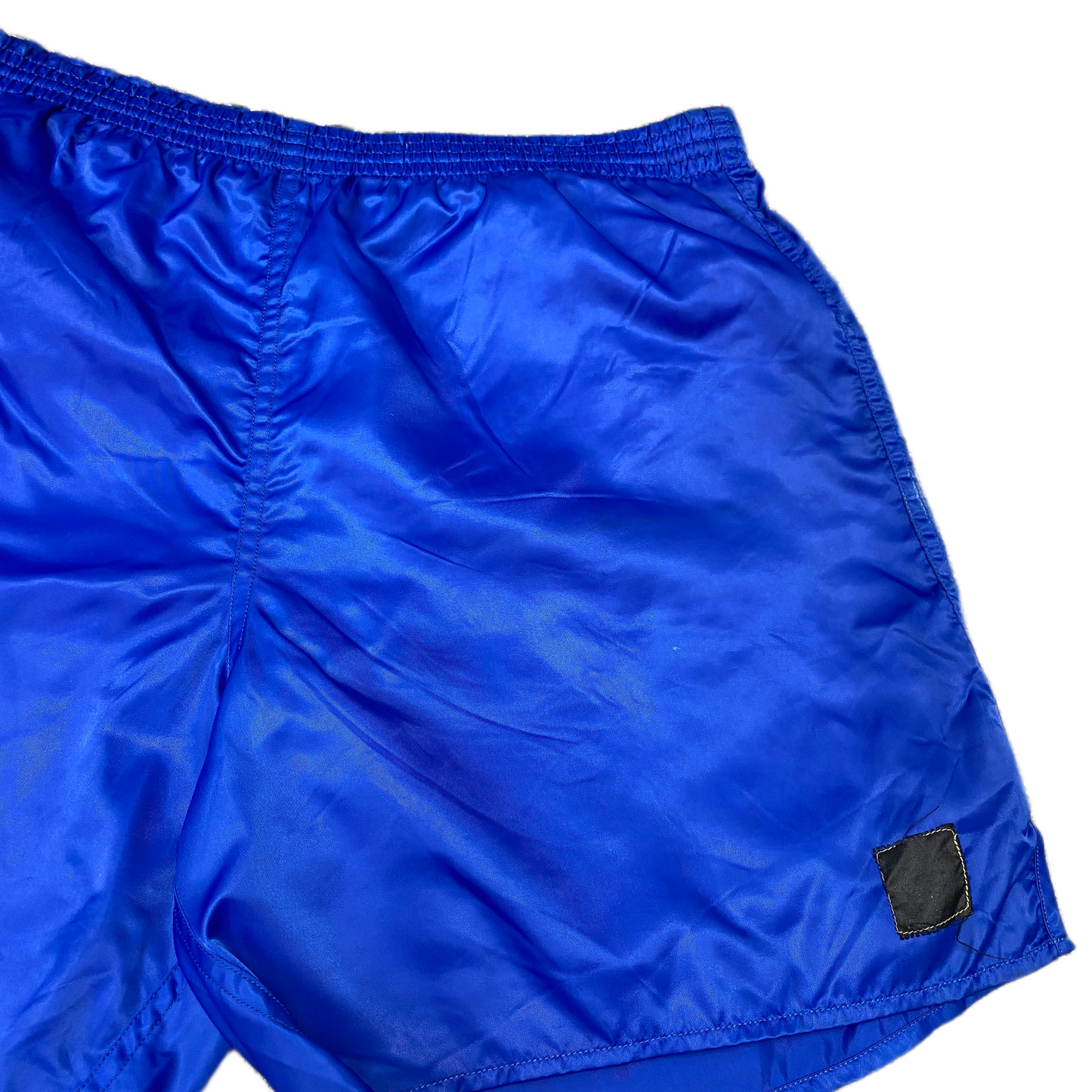 Soccer Shorts Womens Large 32" Waist Blue Stretch Gym Training Workout Pull On