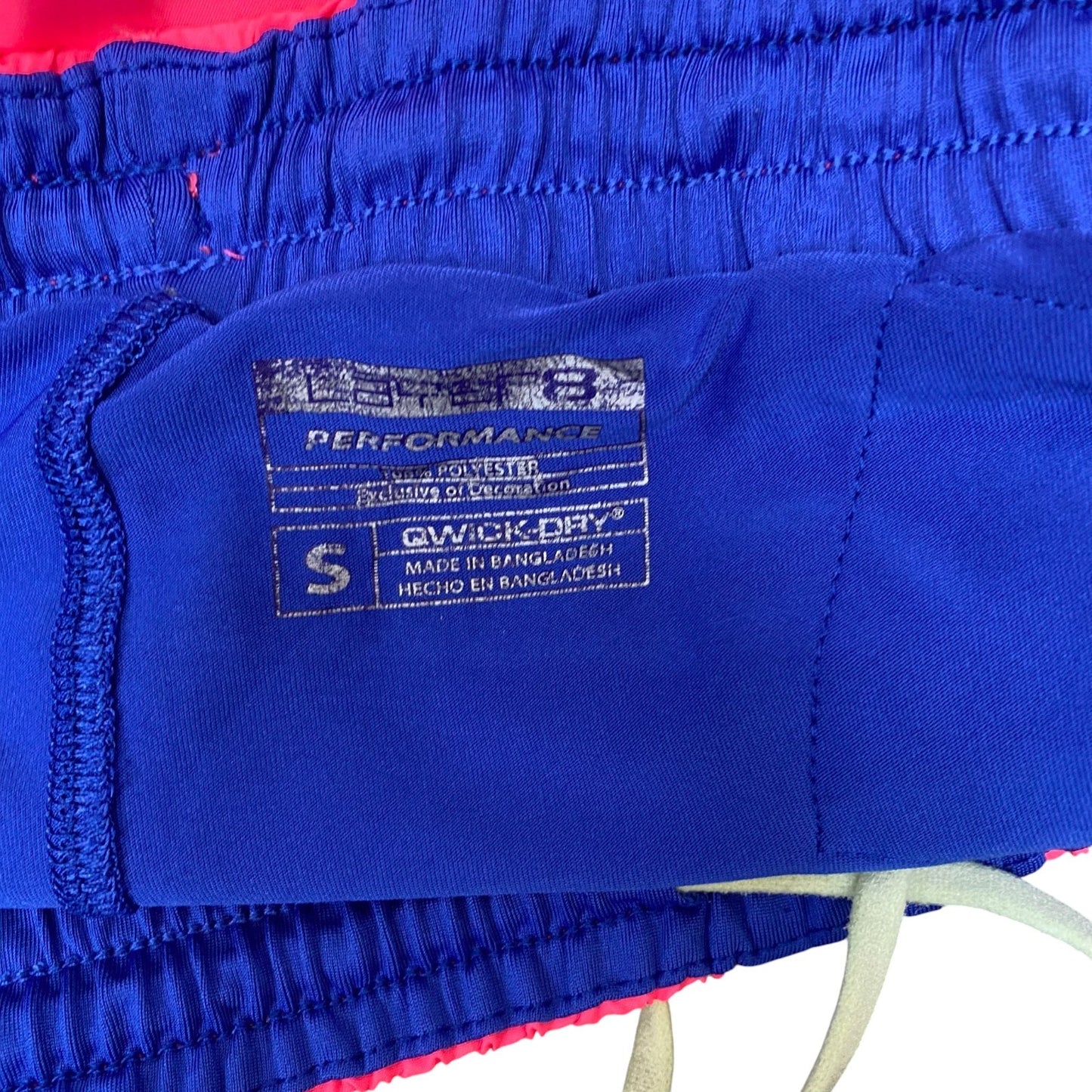 Layer 8 Sprinter Shorts Womens Small Pink Blue Lined Performance Qwick-Dry