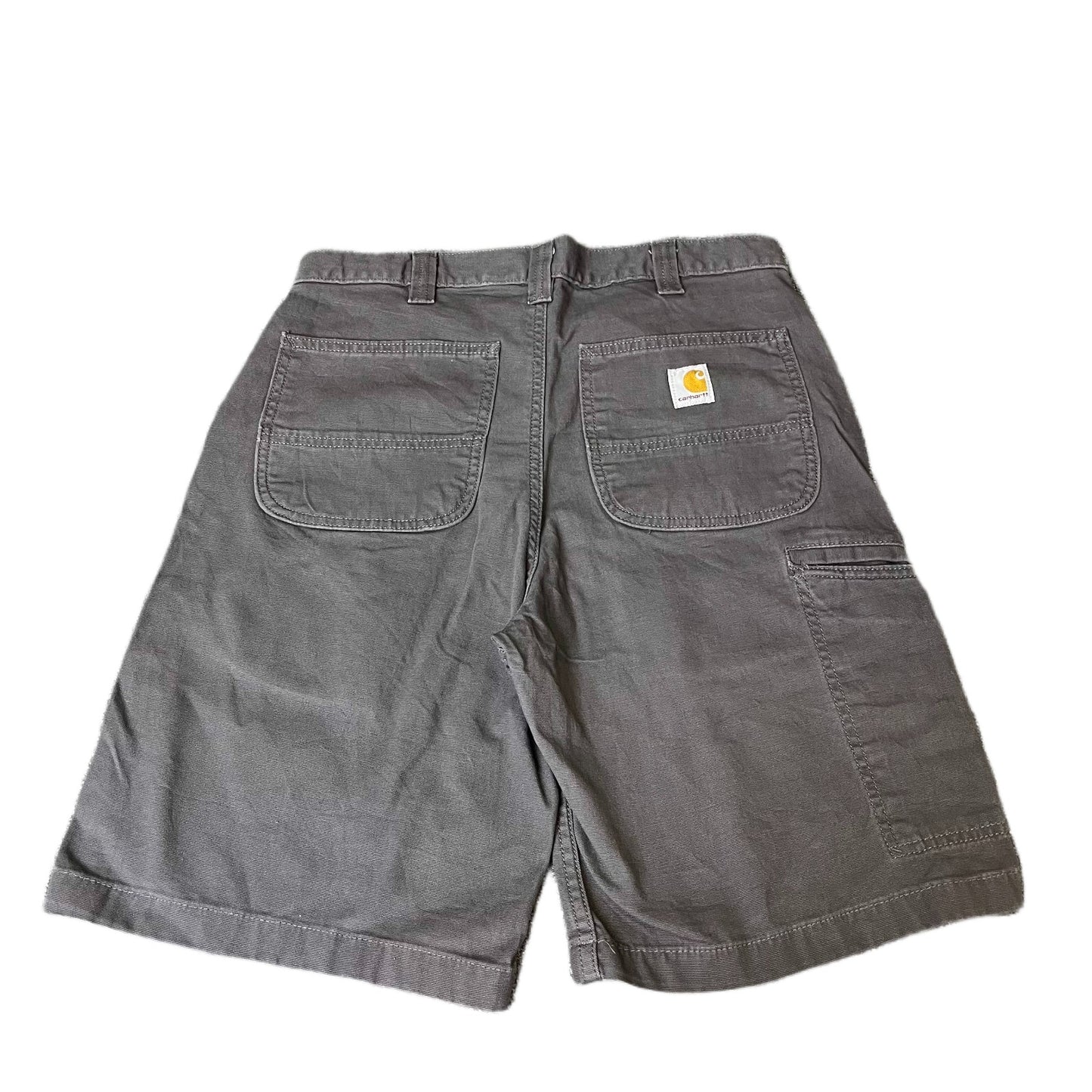 Carhartt Work Shorts Fits as Womens L 31" Waist Grey Canvas Utility Relaxed Fit