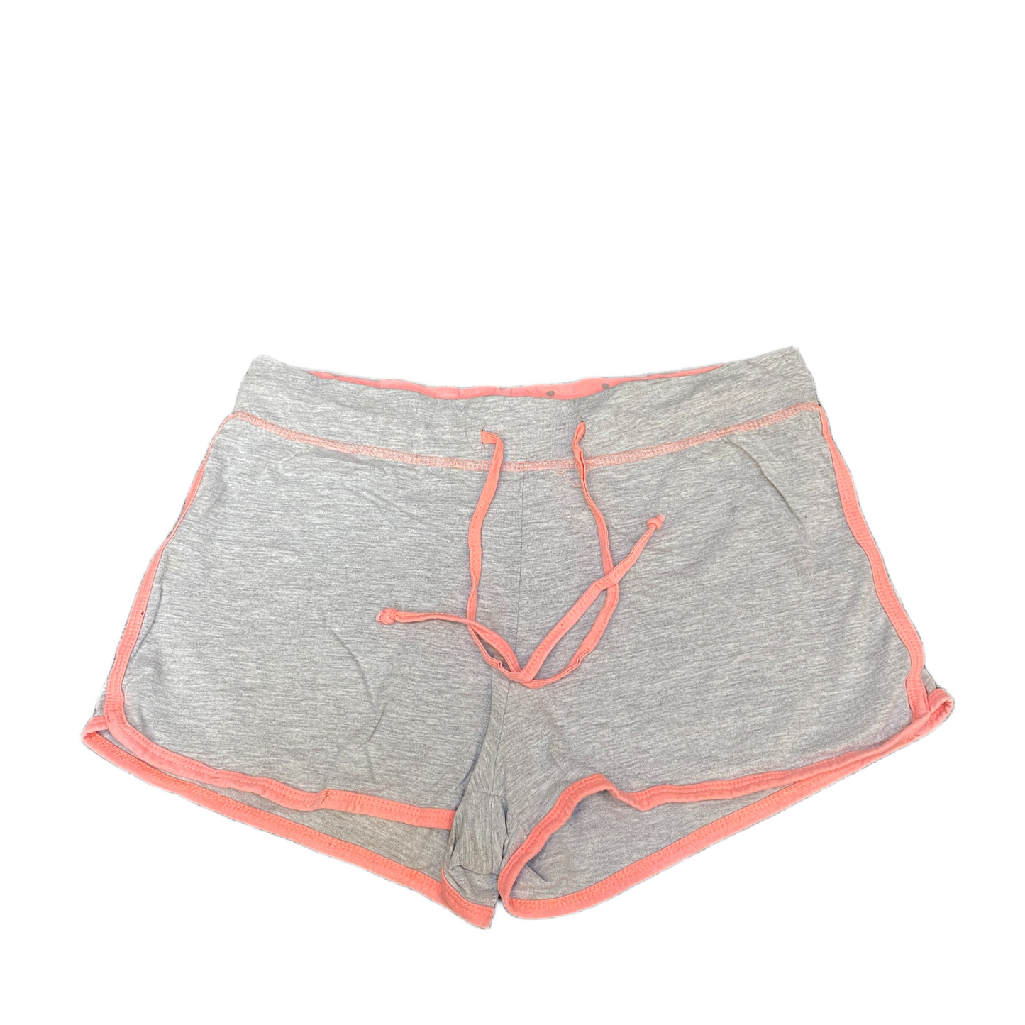 Running Sprinter Shorts Womens L 30" Waist Grey Athletic Gym Workout Dolphin Hem