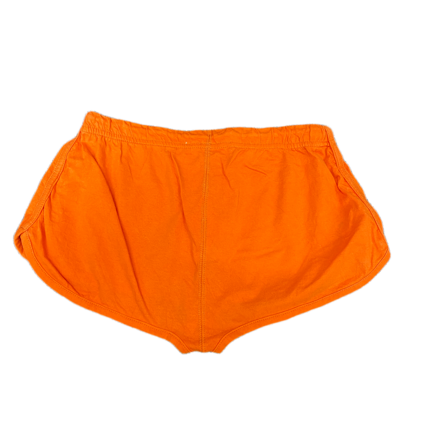 Running Sprinter Shorts Womens M 24" Waist Orange Athletic Workout Dolphin Hem