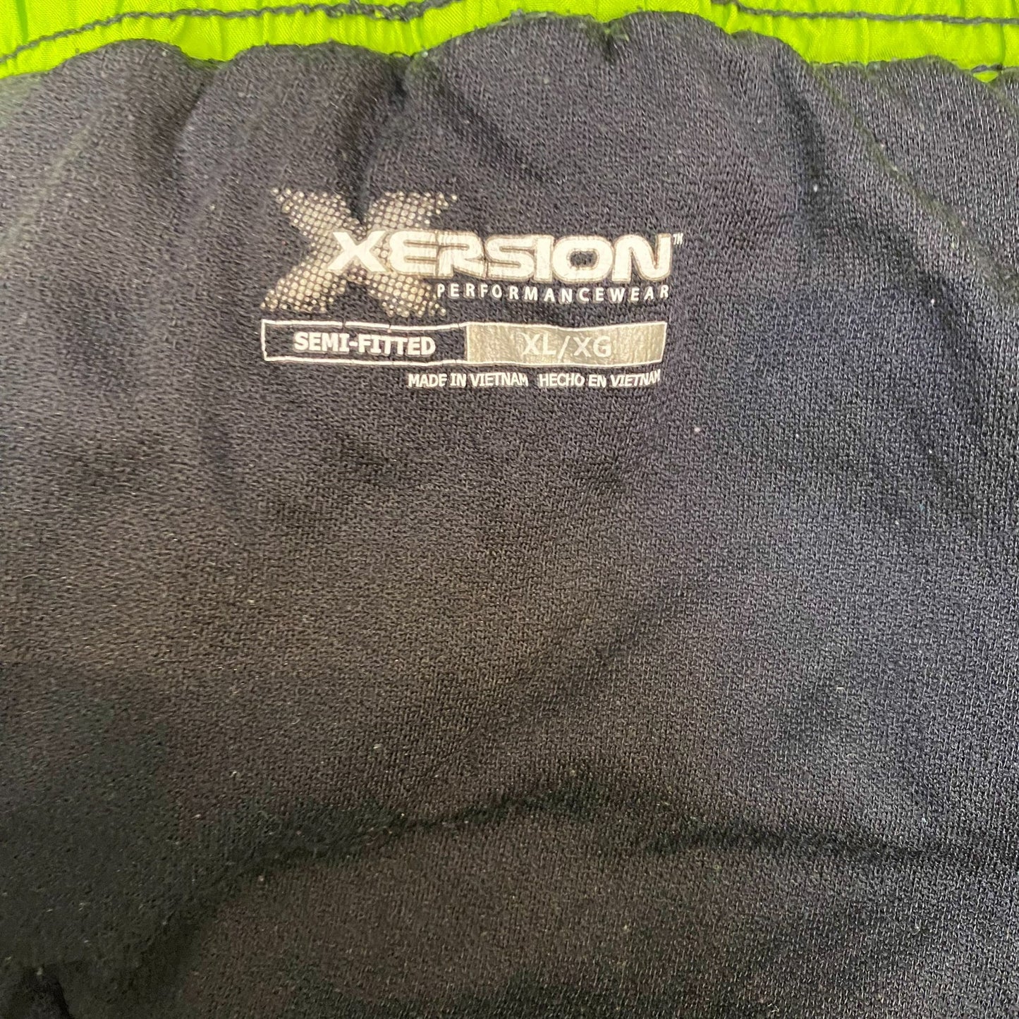 Running Sprinter Shorts Womens XL Black Gym Performance Semi-Fitted Dolphin Hem