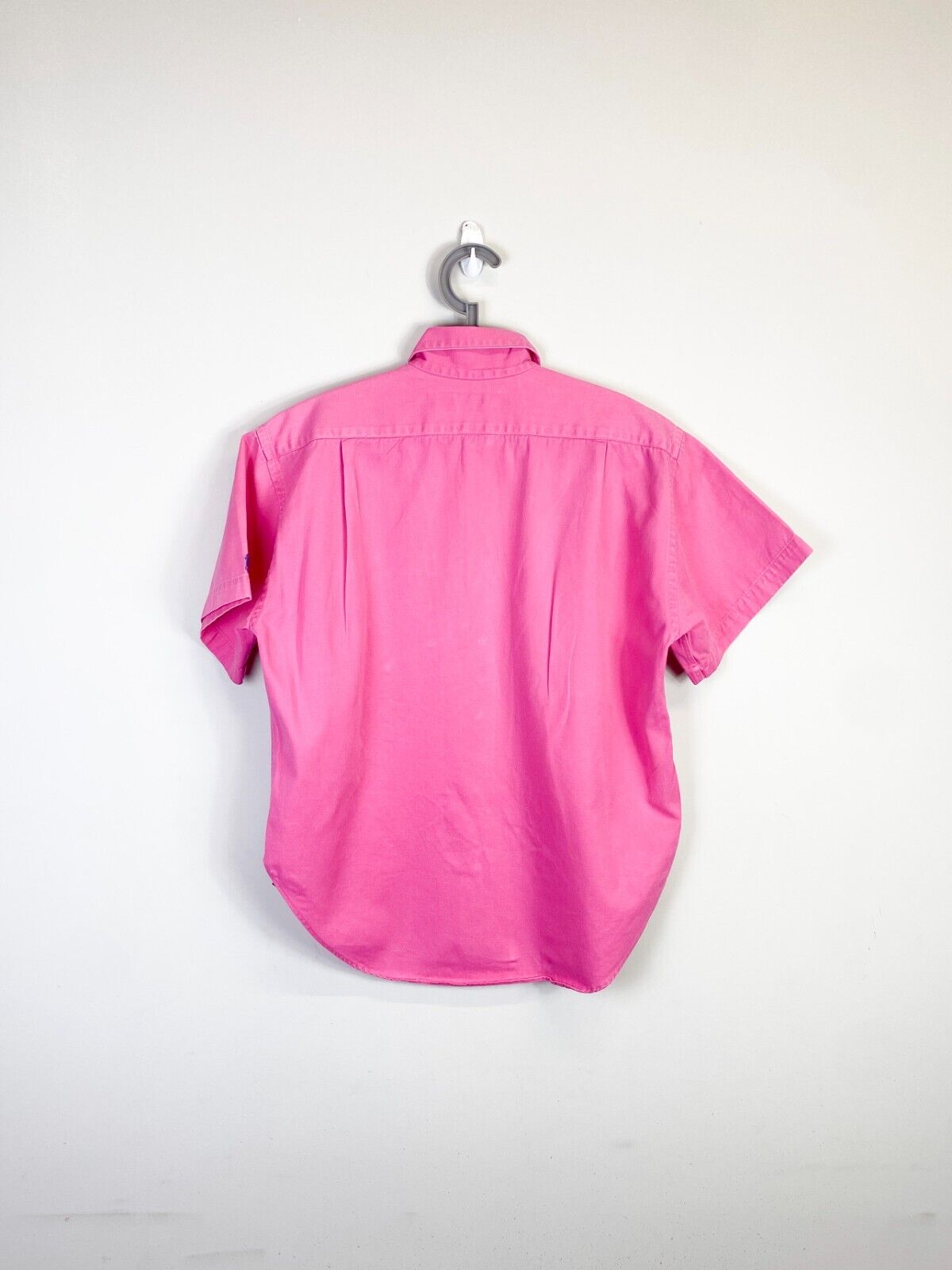 Ralph Lauren Shirt Mens Small Pink Casual Short Sleeve Small Blue Polo Pony Logo