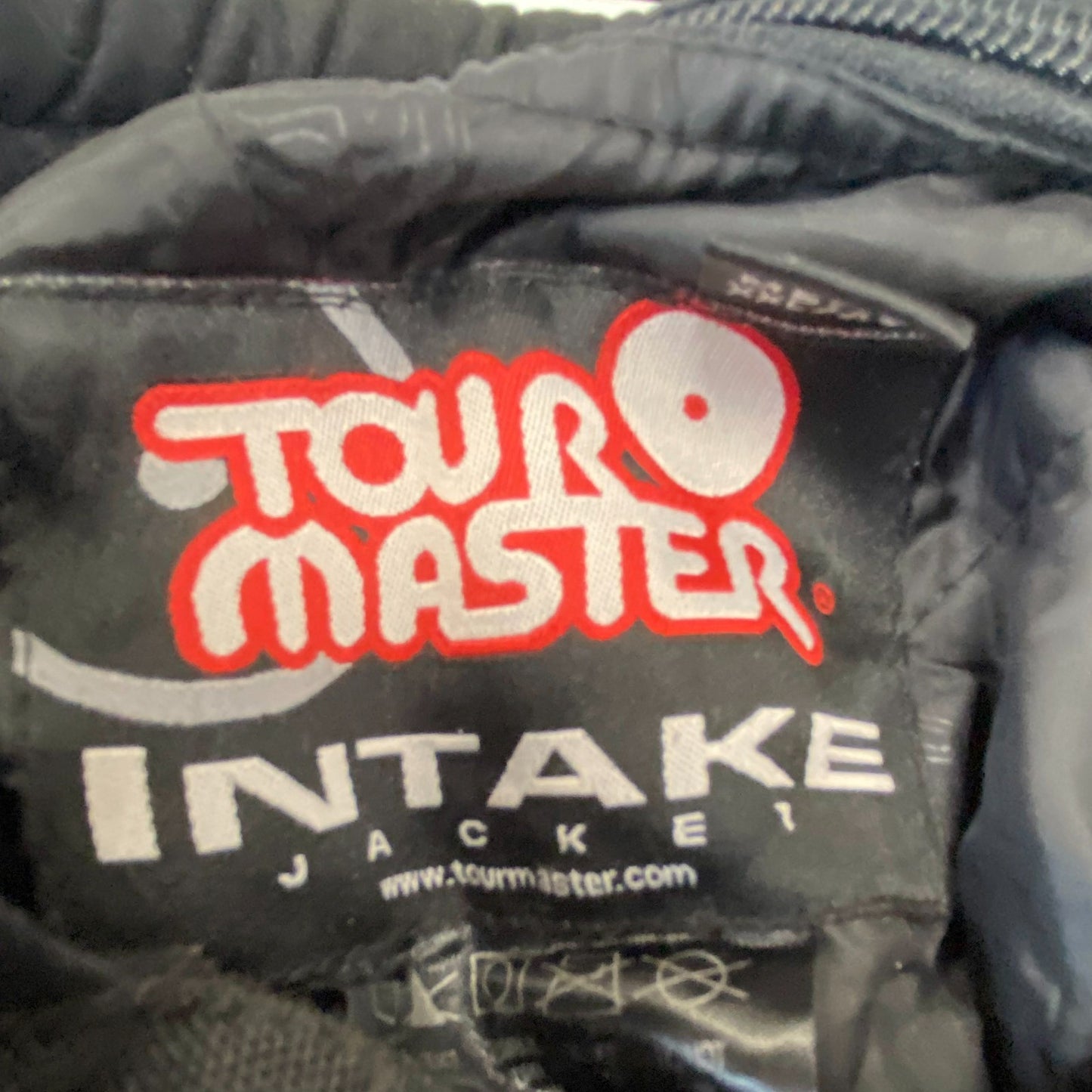 Tourmaster Intake Motorcycle Jacket Mens XL Black White Padded Mesh Full Zipper