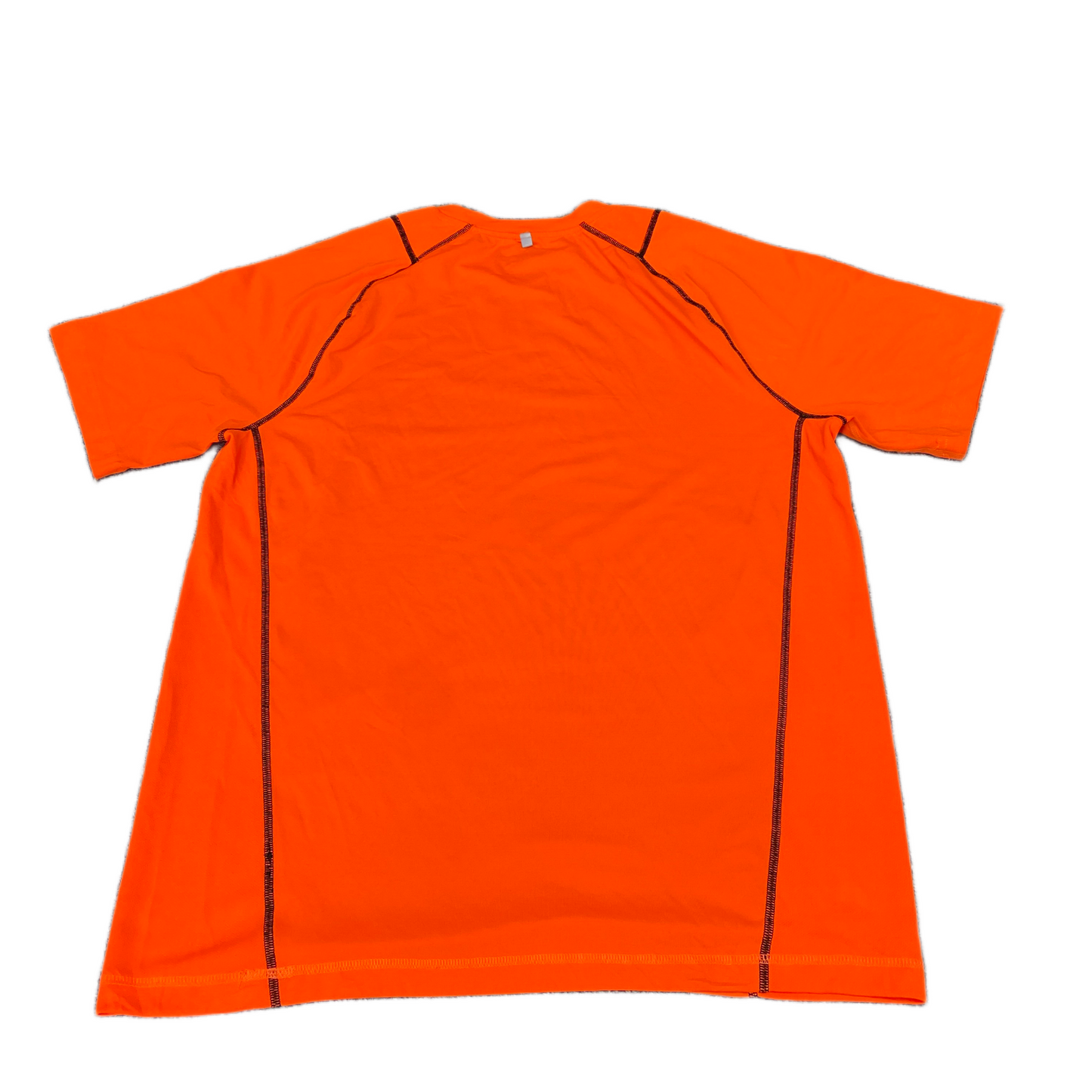 Fila Sport Activewear Shirt Mens Medium Orange Patterned Short Sleeve Summer Tee