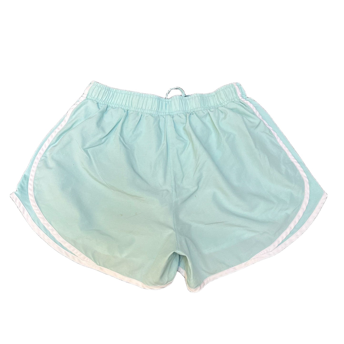 Nike Running Sprinter Shorts Fits as Women S 26" Waist Green White Dolphin Hem