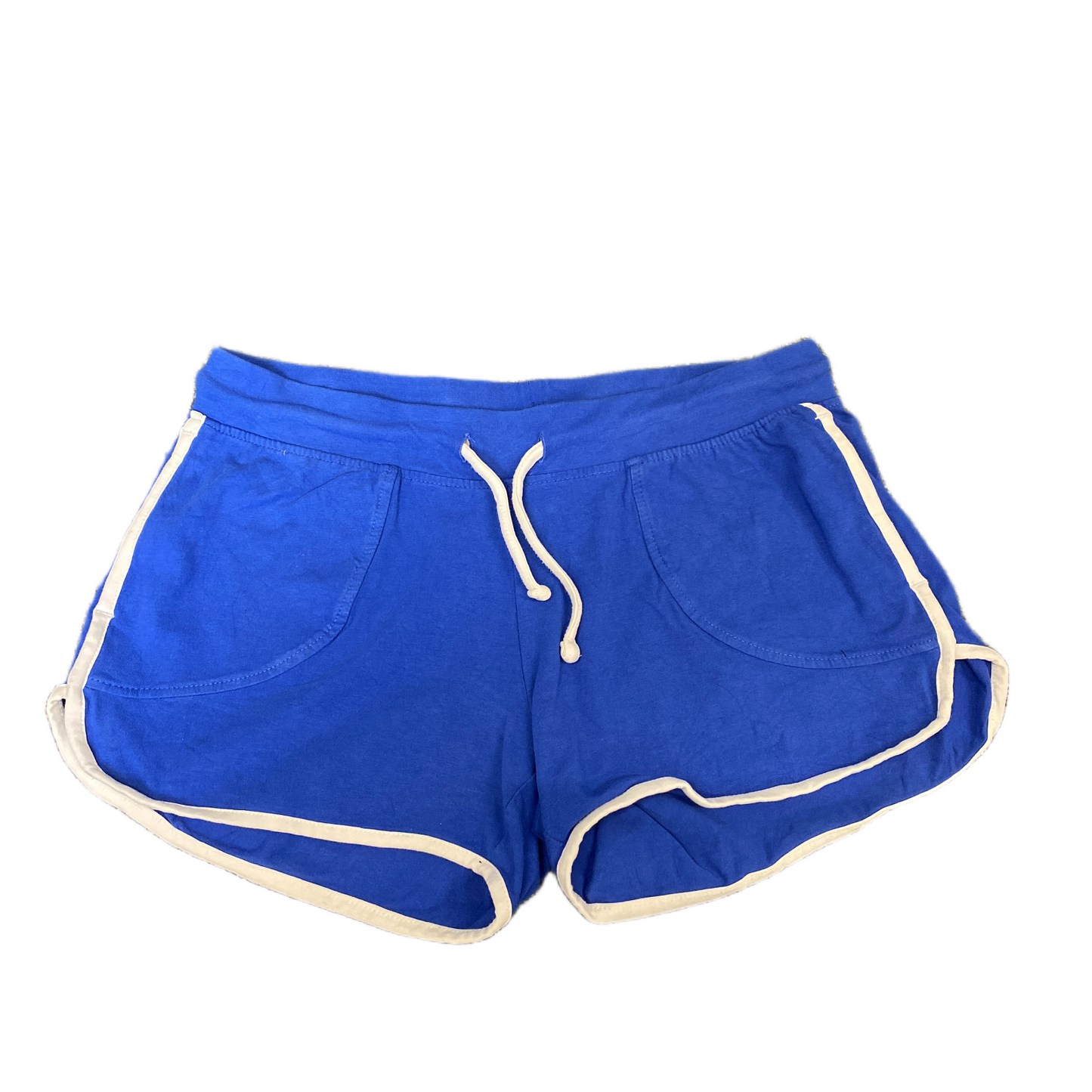 Running Sprinter Shorts Girls M 29" Waist Blue Athletic Gym Workout Dolphin Hem