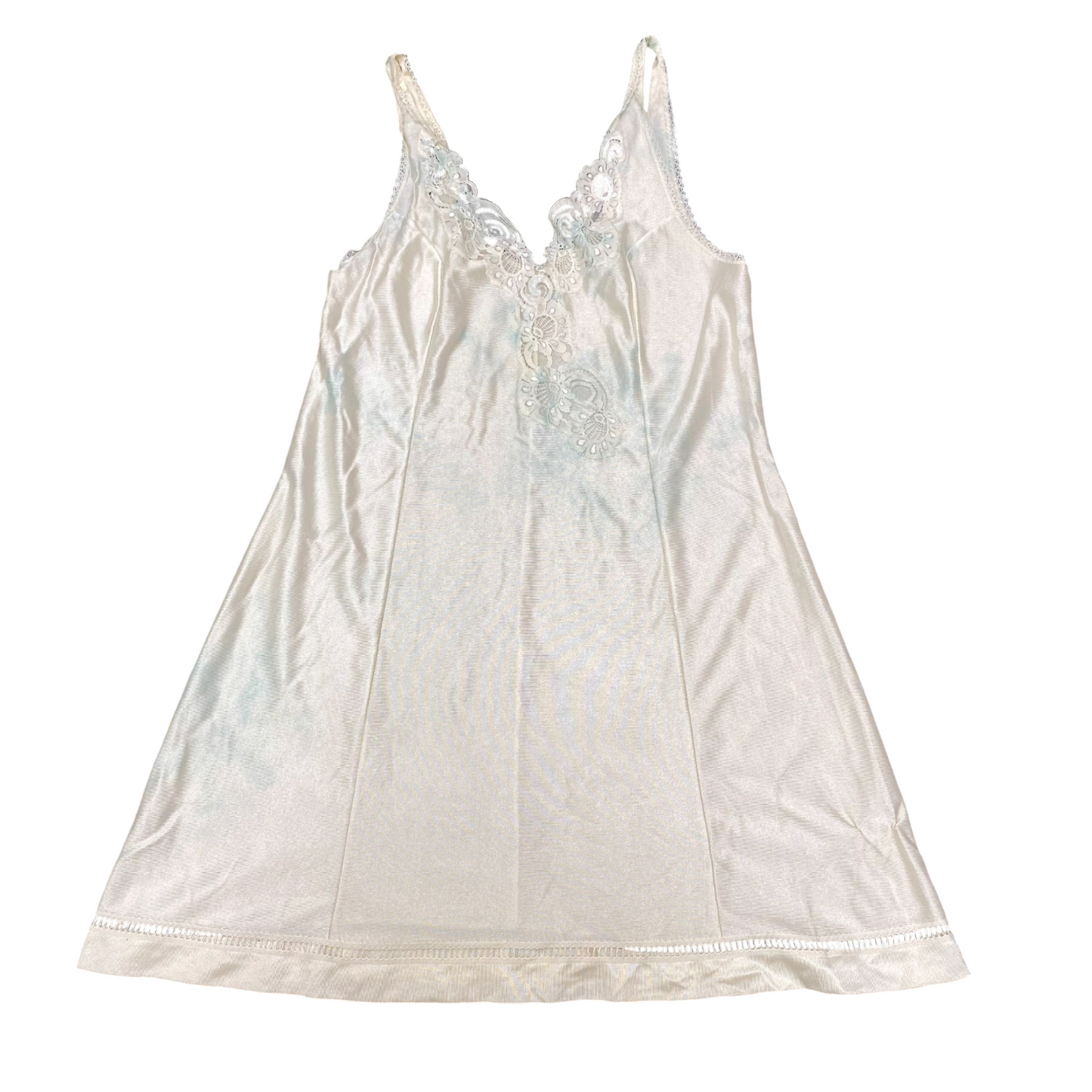 Camisole Top Womens S Cream Lace Trim V-Neck Sleeveless Casual Outdoor Pullover