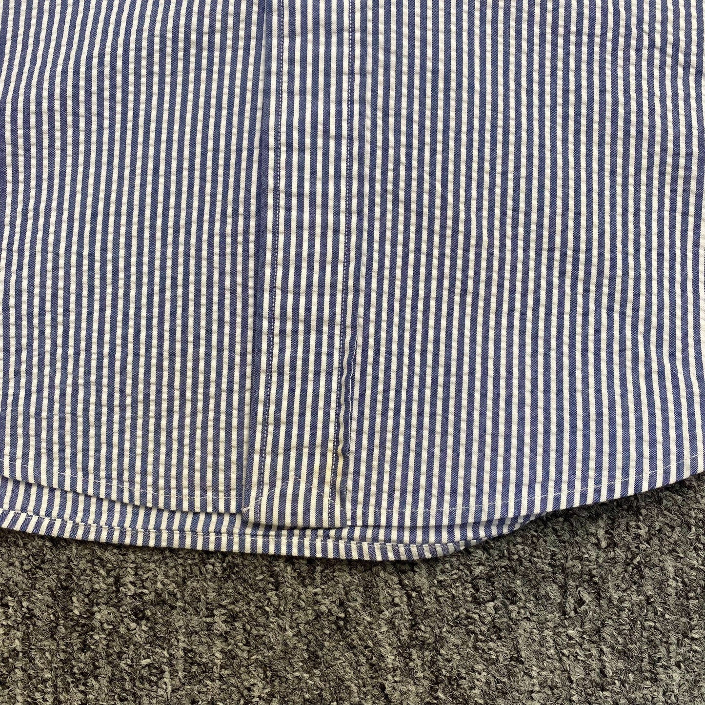 Ralph Lauren Shirt Mens M Blue Striped Classic Fit Red Pony Logo Button Down