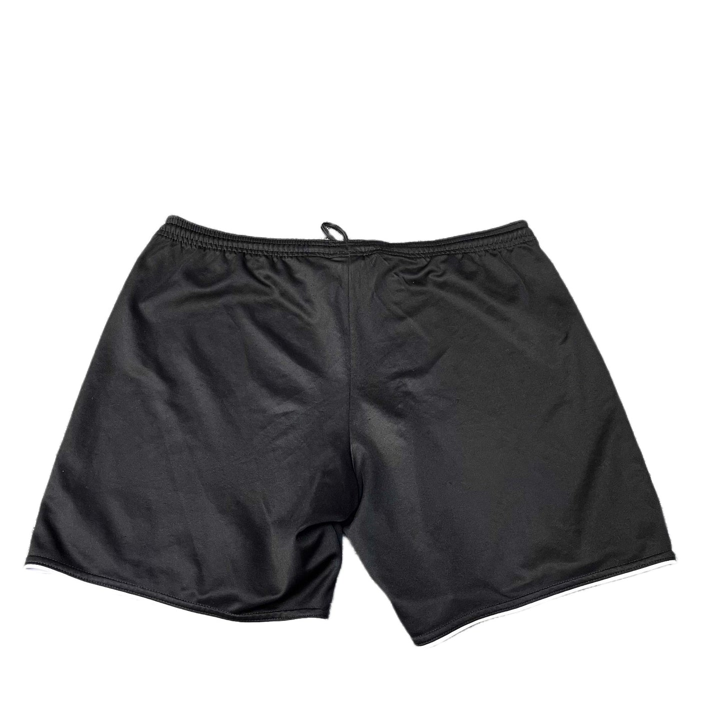 Adidas Climalite Soccer Shorts Mens M 34" Waist Black White Piping Drawstring