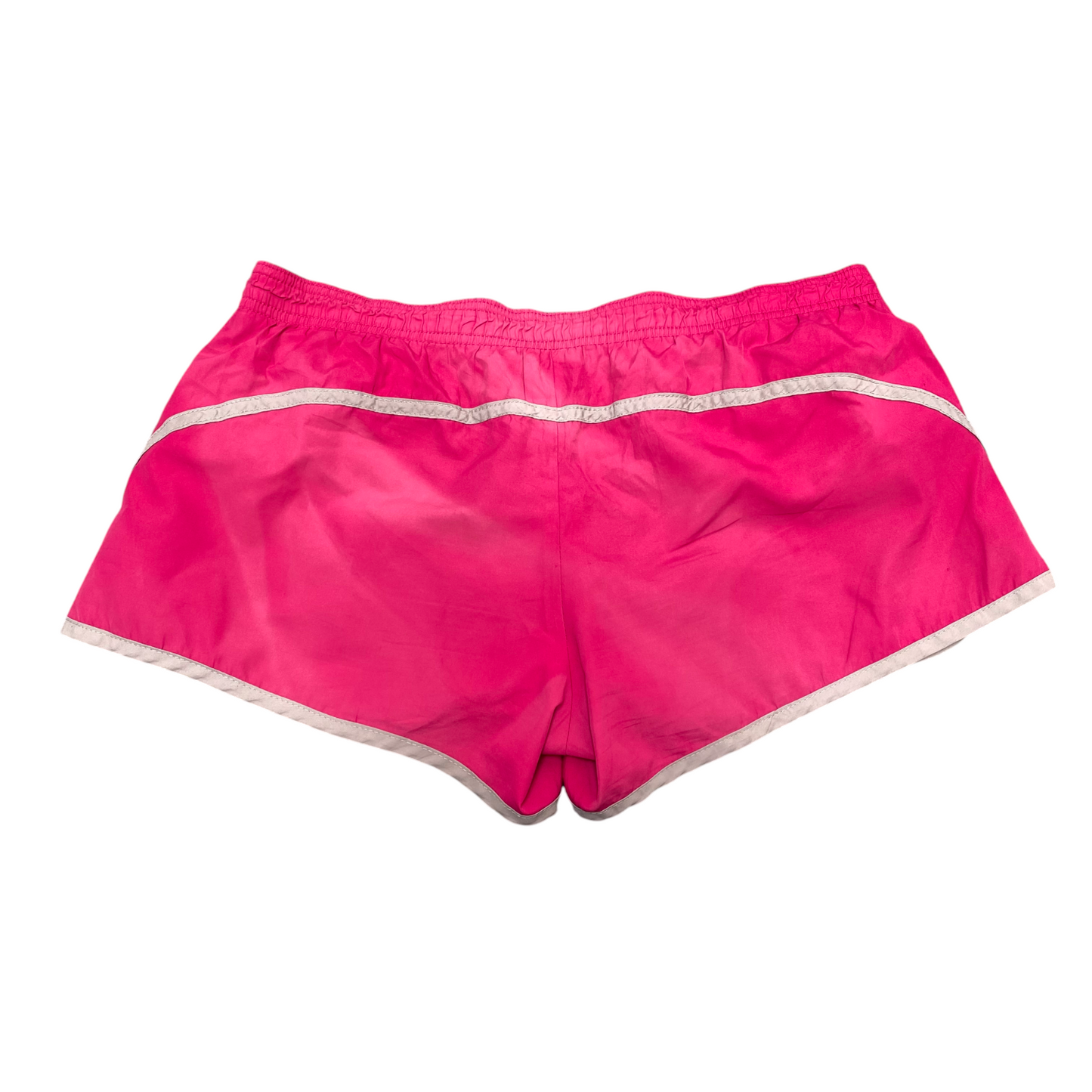 Active Running Sprinter Shorts Womens Small Pink Gym Elastic Waist Dolphin Hem