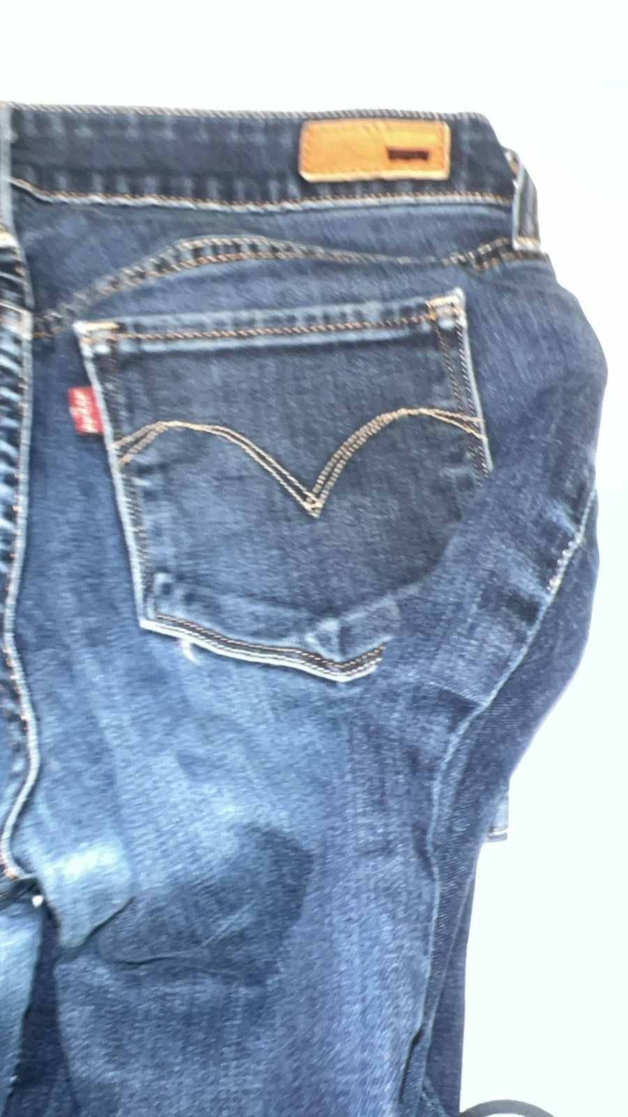 Levi's Jeans Womens Medium Blue Denim Slight Curve Modern Rise Pockets Outdoor