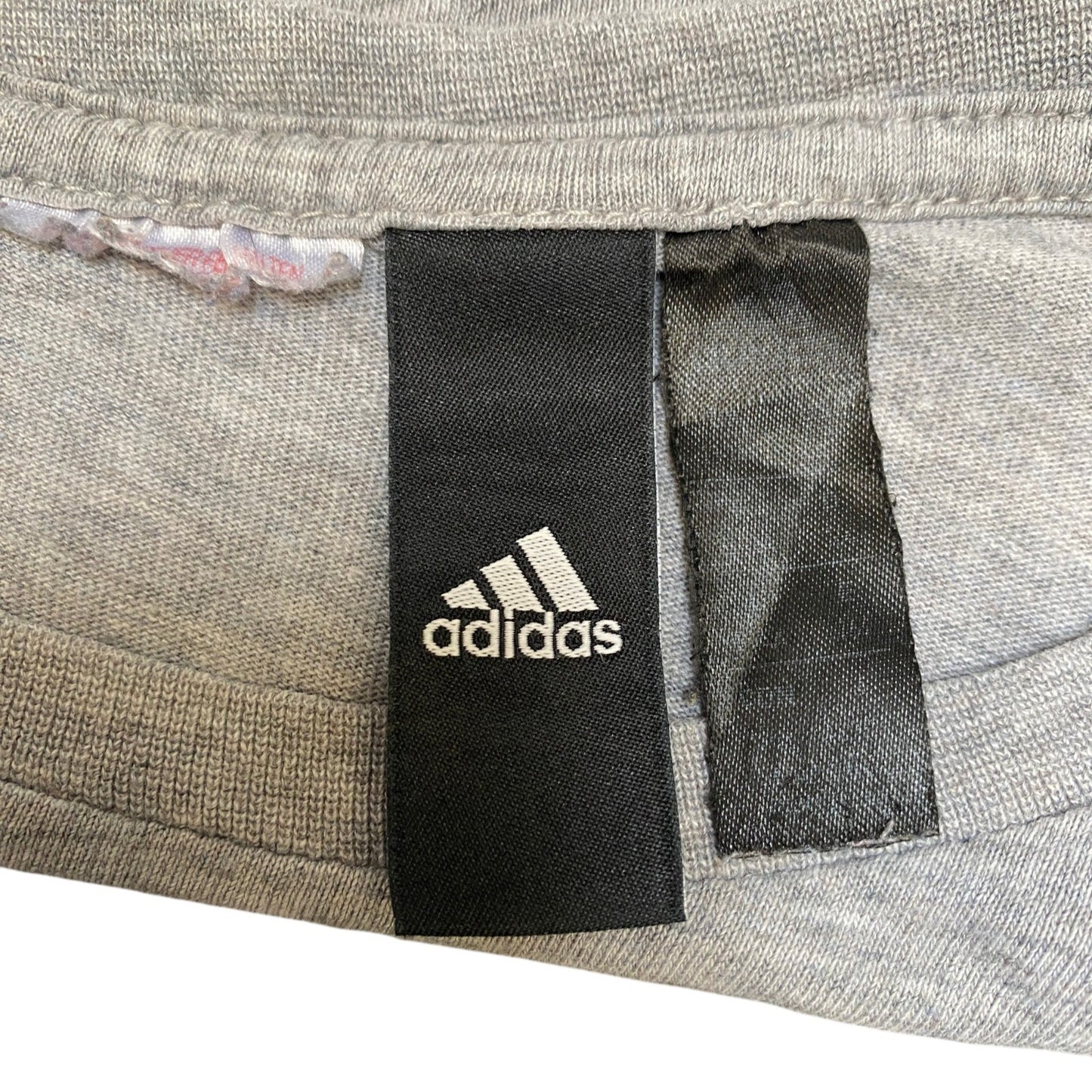 Adidas T-Shirt Girls Small Grey Heather Graphic Logo Short Sleeve Crew Neck Tee