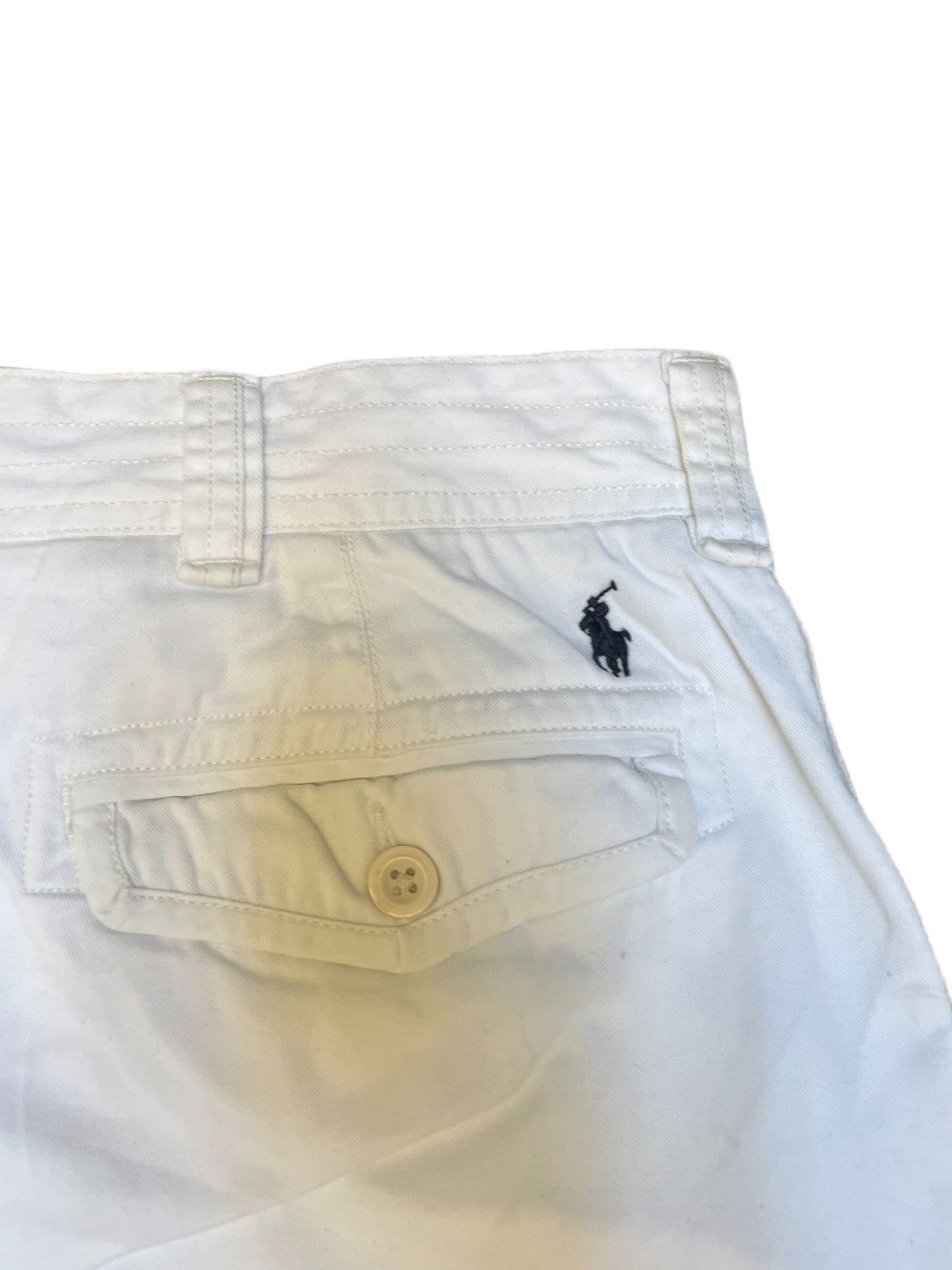 Polo Ralph Lauren Cargo Shorts Fits as Mens XL 45" Waist White Pony Logo Outdoor