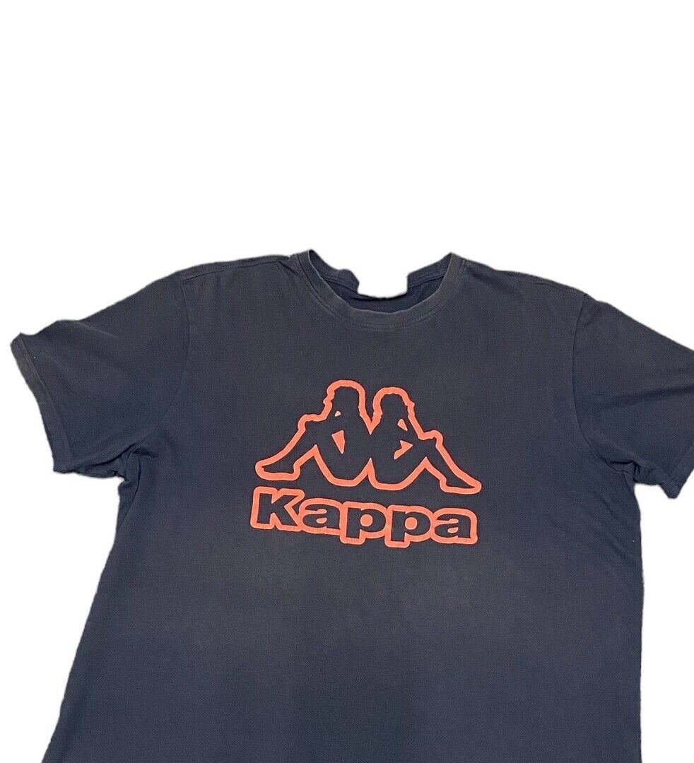 Kappa T-Shirt Navy Mens XL Chest Logo