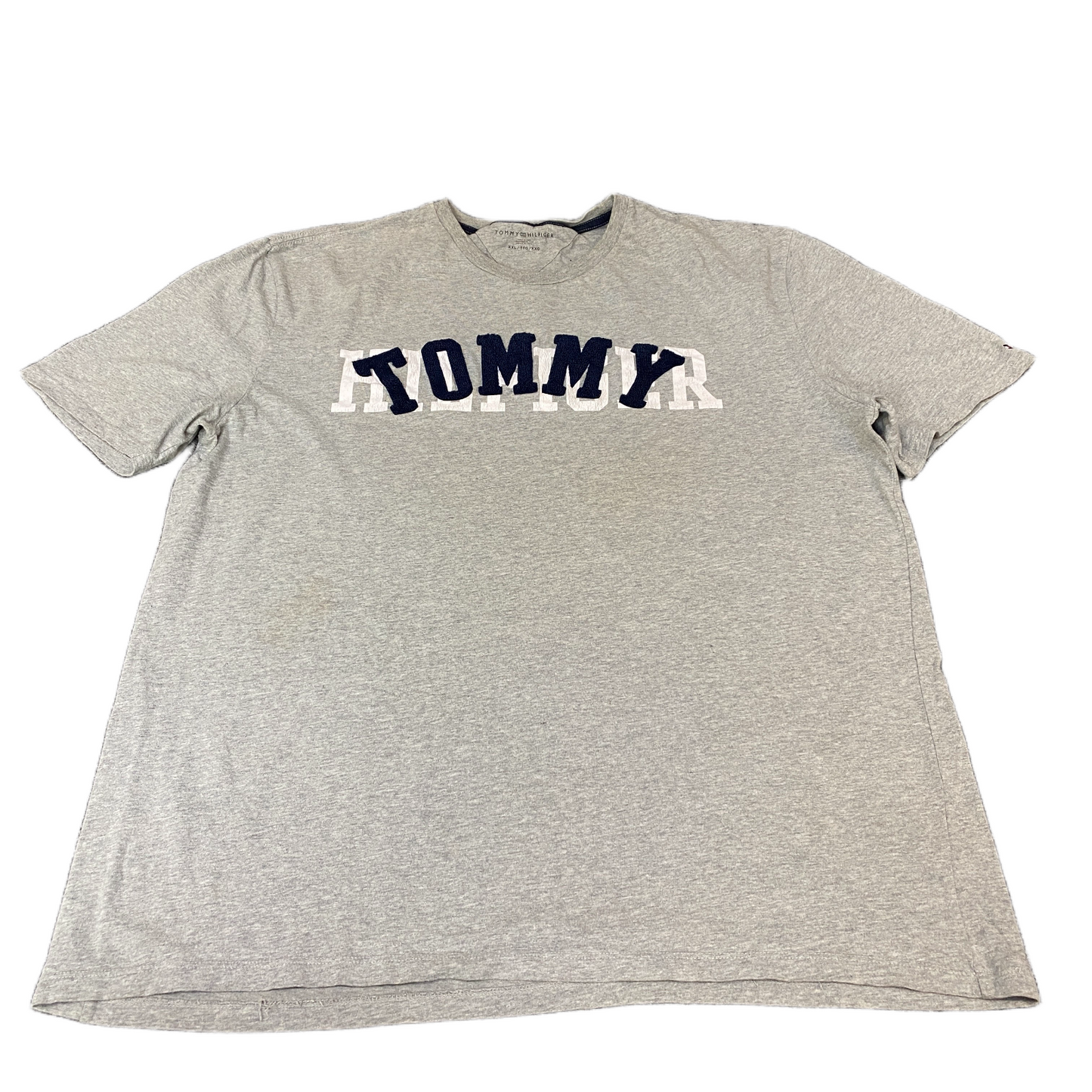Tommy Hilfiger T-Shirt Womens 2XL Grey Heather Embroidered Logo Short Sleeve Tee
