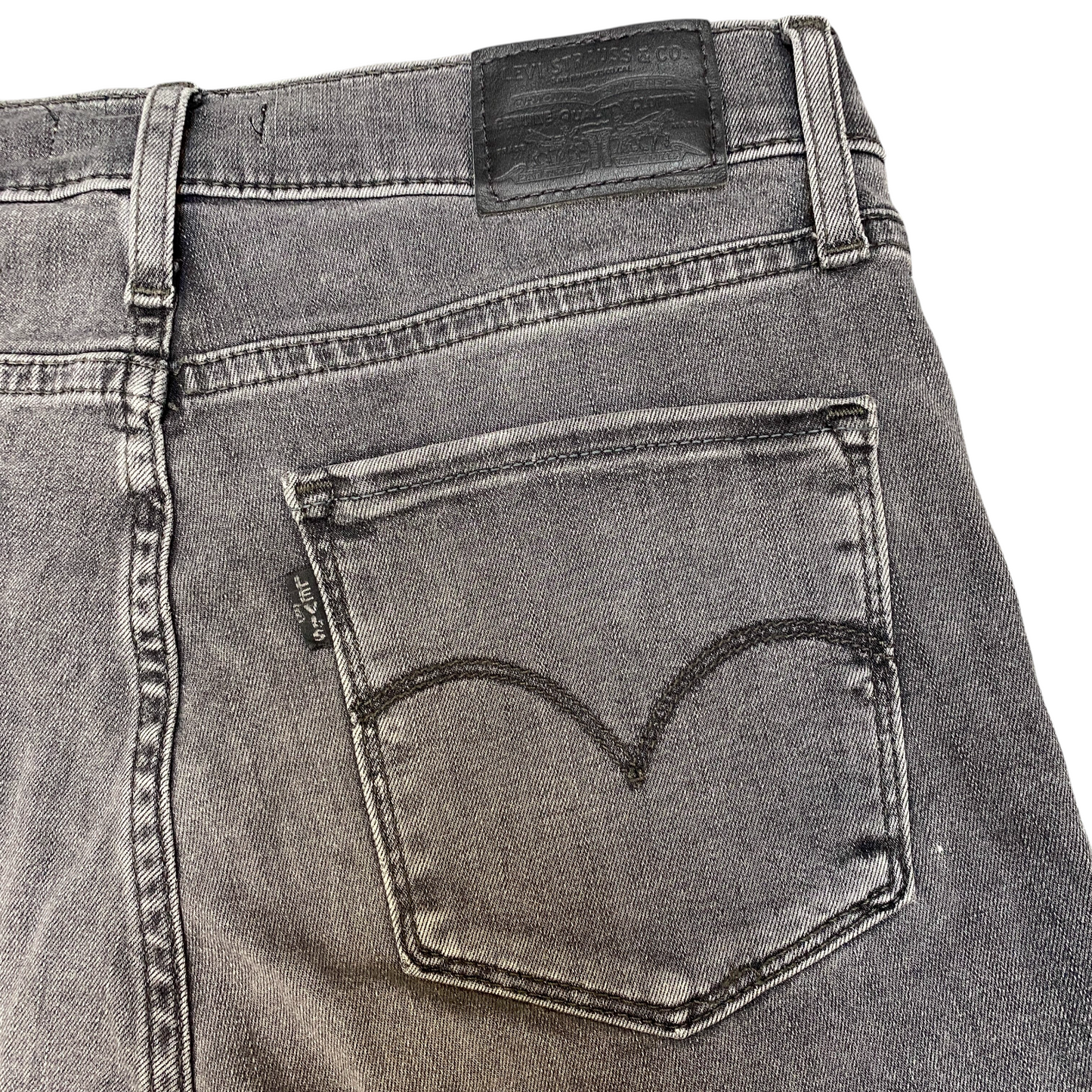 Levi's Jeans Womens 27" Waist Grey Denim Premium 720 High Rise Super Skinny Leg