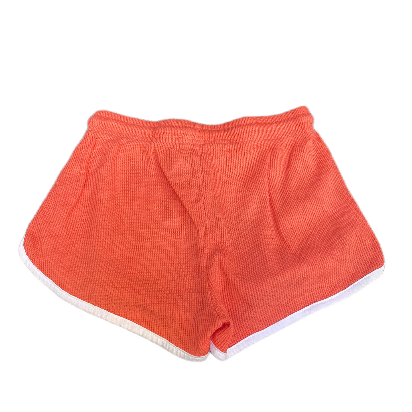 Running Sprinter Shorts Womens XS 24" Waist Orange Thermal Workout Dolphin Hem