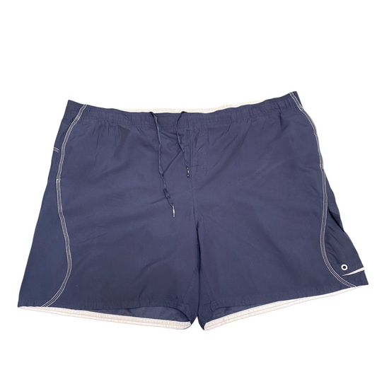 Nike Swim Trunks Mens XXL Blue Mesh Lined Elastic Waist Drawstring Inseam 8"