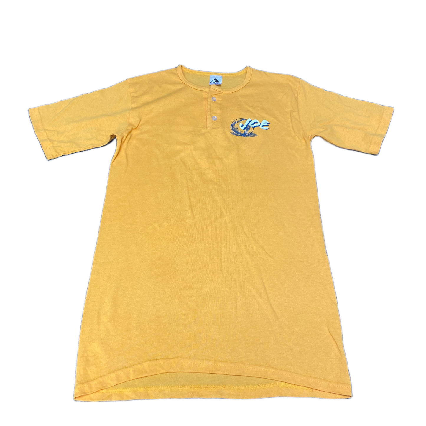 Augusta Sportswear T-Shirt Womens Small Yellow Graphic Print Short Sleeve Tee