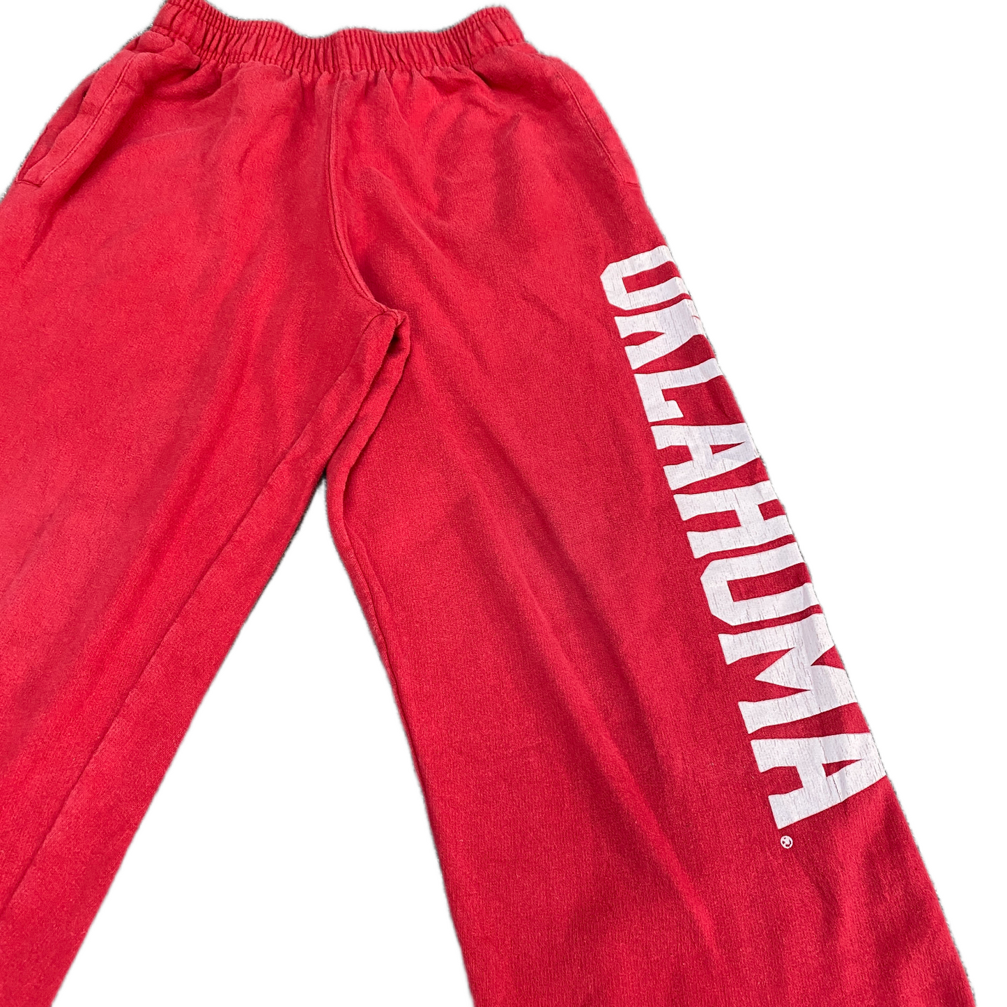 Oklahoma Sooners Sweatpants Fits as Girls 22" Waist Pink Adidas Football Trouser