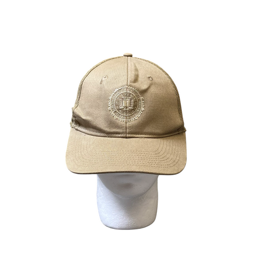 Port Authority Trucker Hat Mens Green Mesh Back Embroidered Adjustable Snapback