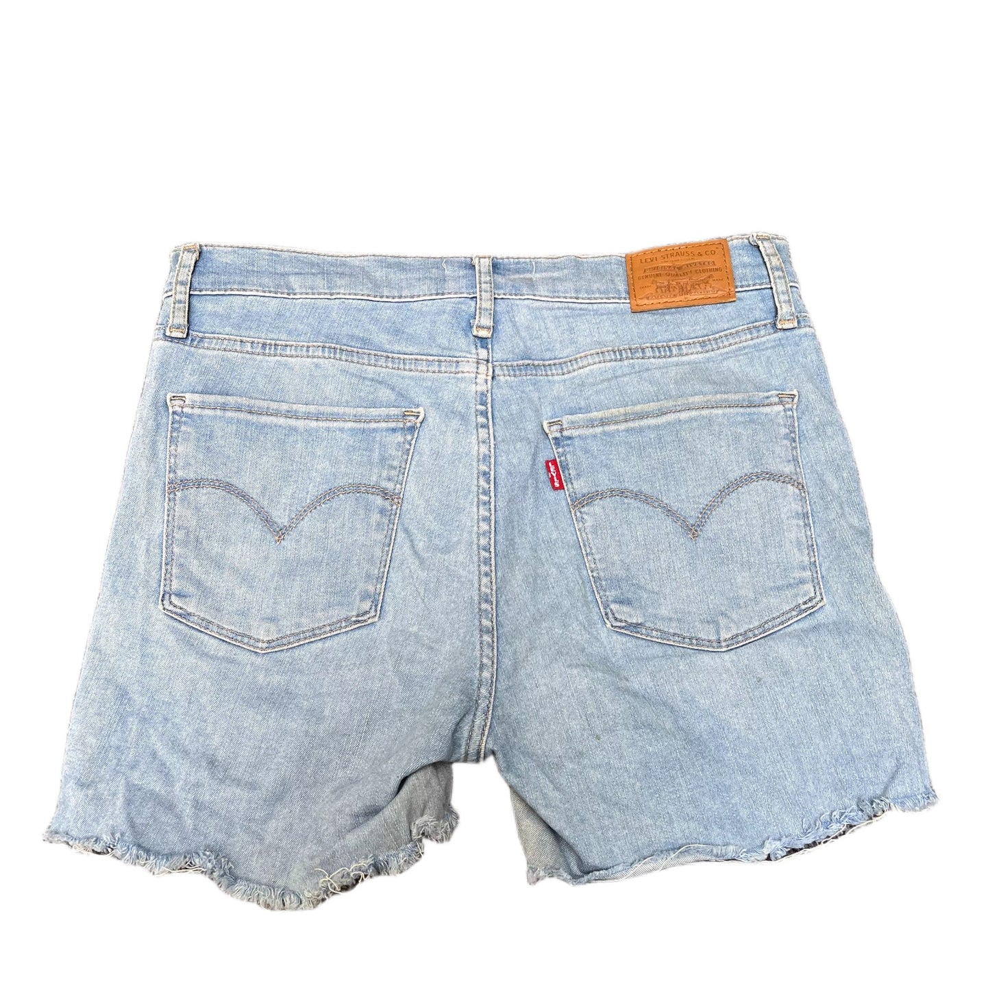 Levi's 720 Super Skinny Denim Shorts Fits as Womens M 30" Waist Blue High Rise