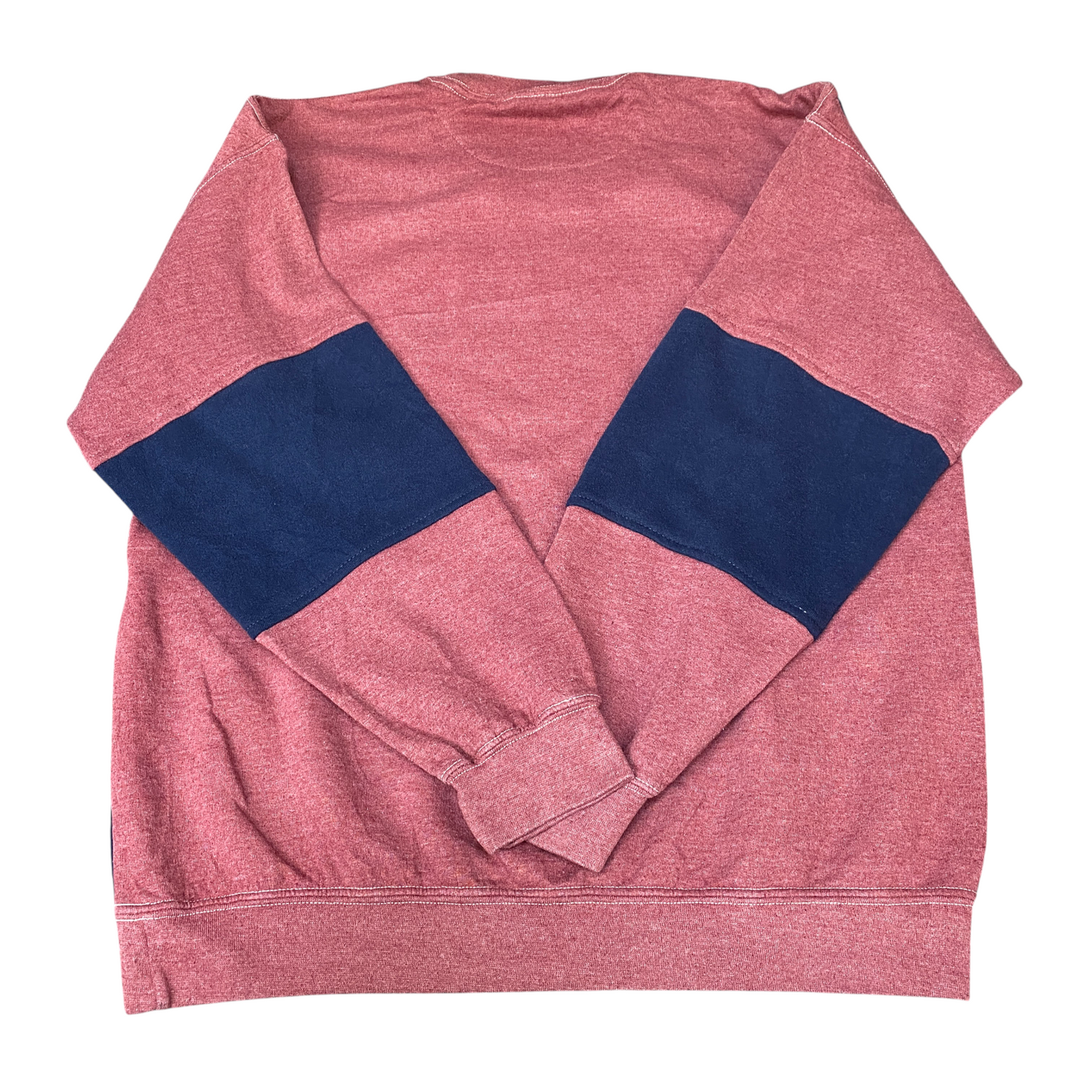Nike Reworked Sweatshirt Mens L Navy Pink Embroidered Spellout Logo Vintage Y2K