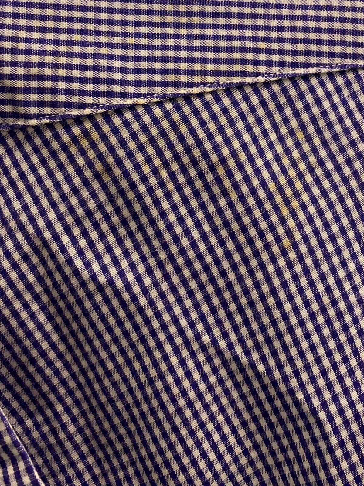 Ralph Lauren Dress Shirt Men XL Purple Checkered Classic Fit Blue Polo Pony Logo